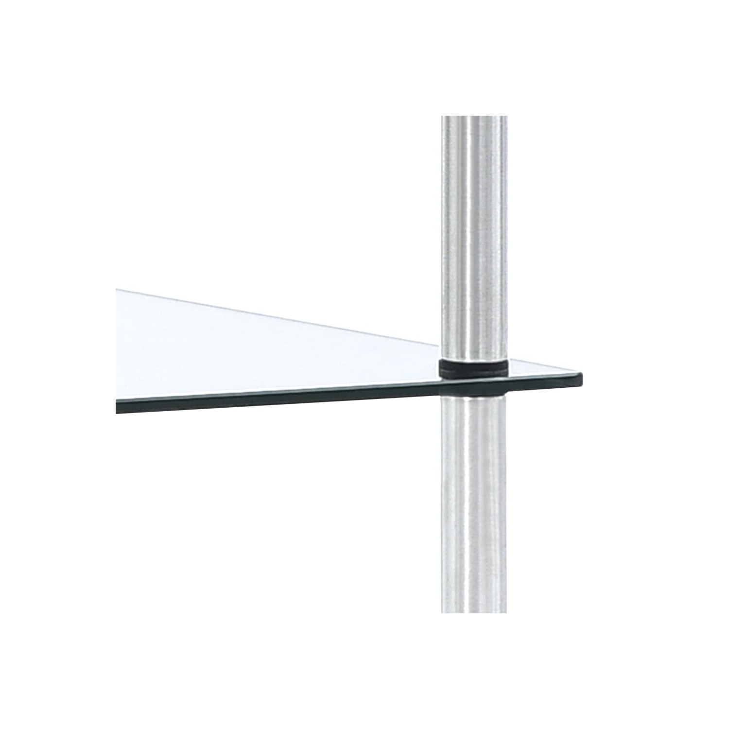 vidaXL 5-Tier Shelf Transparent 40x40x130 cm Tempered Glass