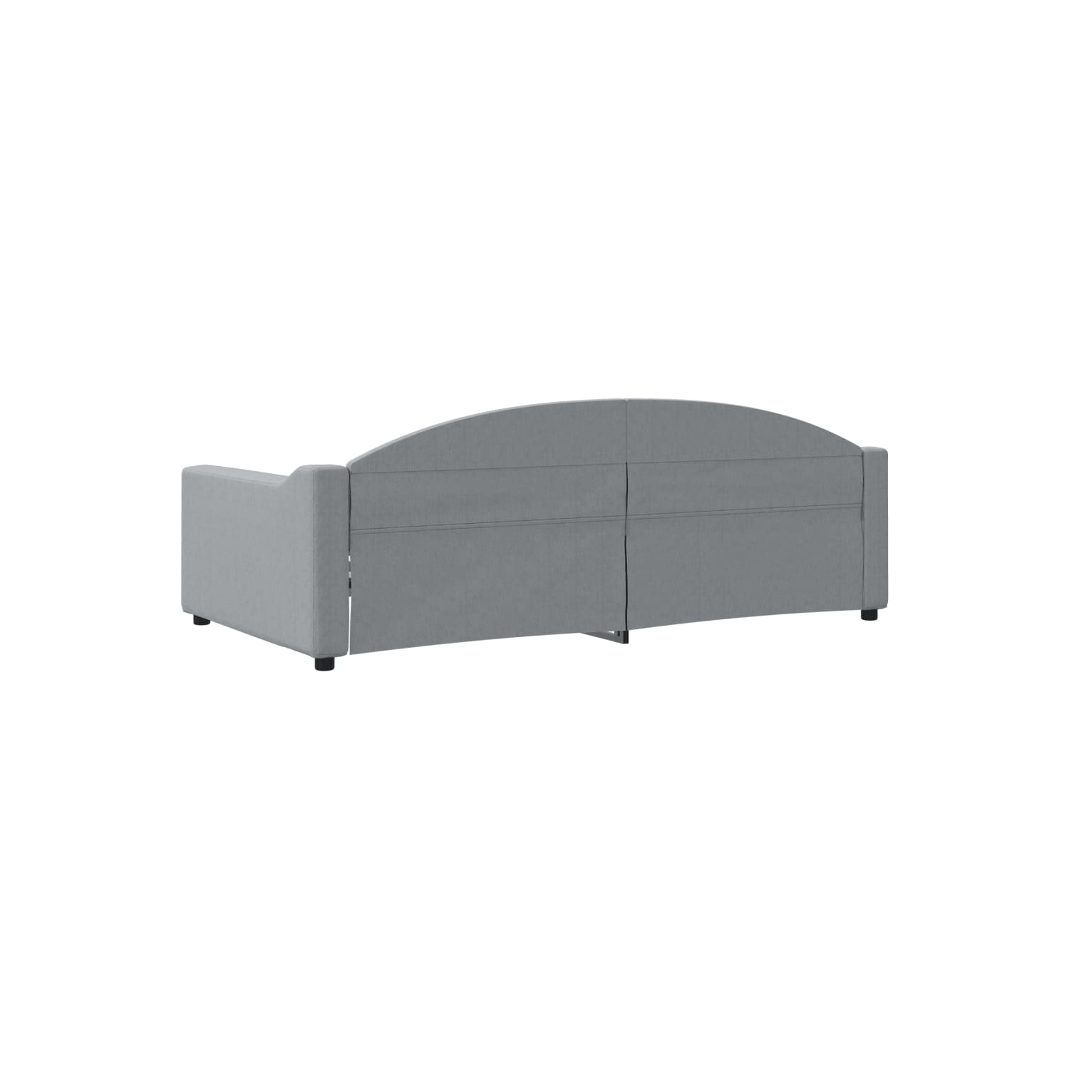 vidaXL Day Bed without Mattress Light Grey 100x190 cm Fabric