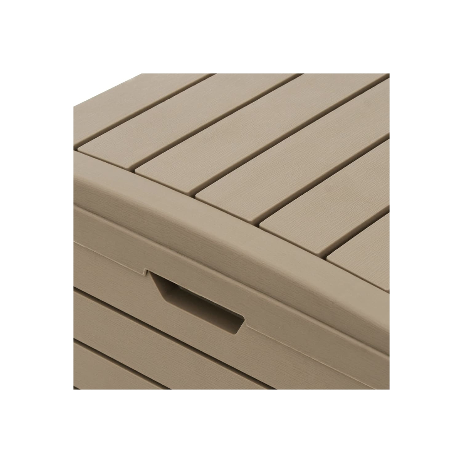 VidaXL bac à ordures d'extérieur brun clair 41x41x86&nbsp;cm polypropylène