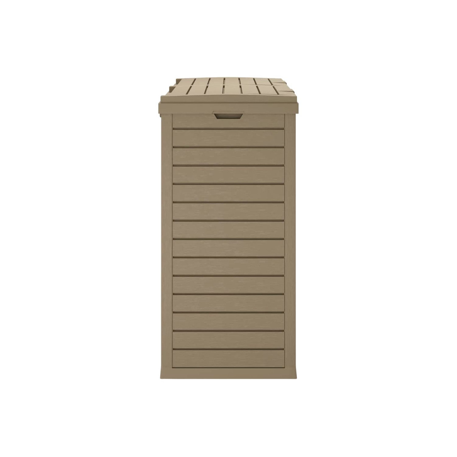 vidaXL Outdoor Garbage Bin Light Brown 78x41x86 cm Polypropylene