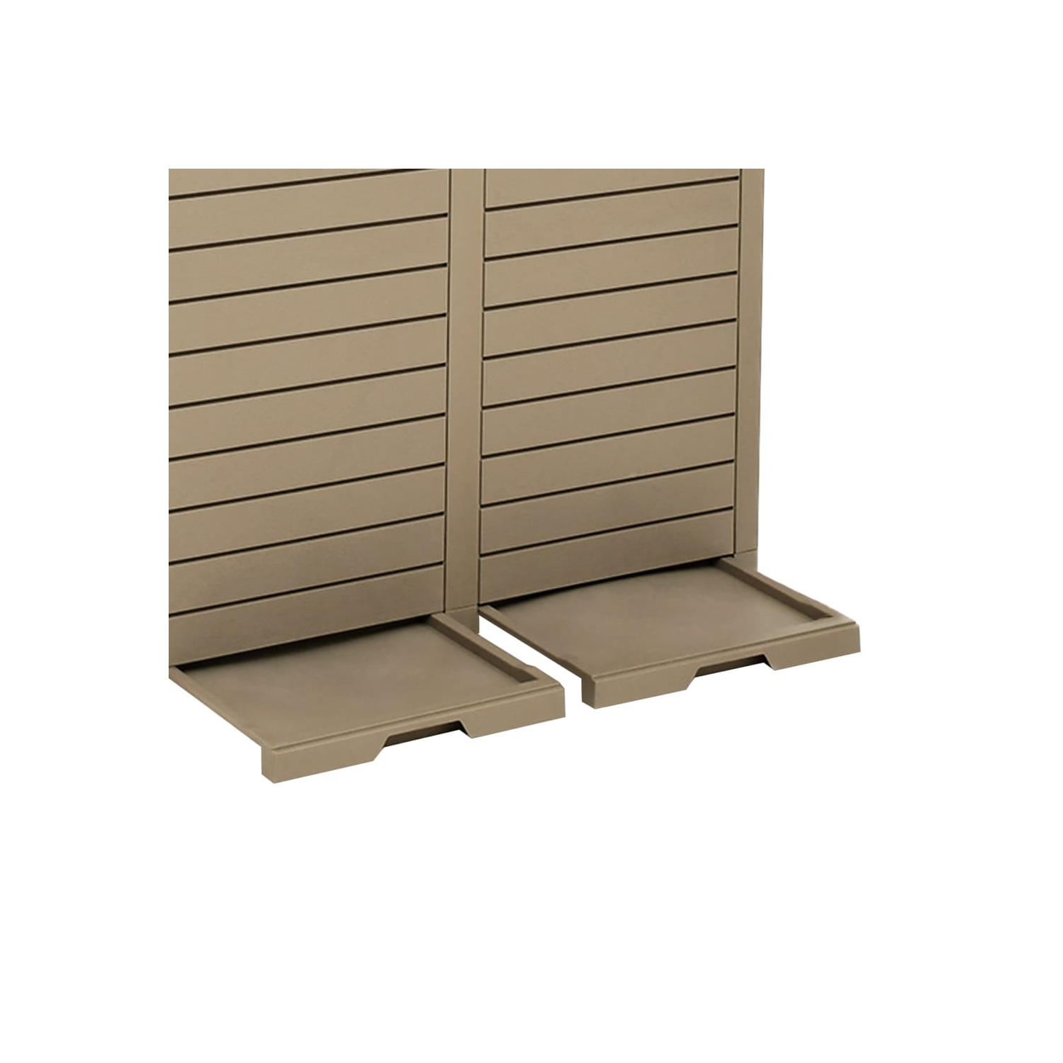 vidaXL Outdoor Garbage Bin Light Brown 78x41x86 cm Polypropylene