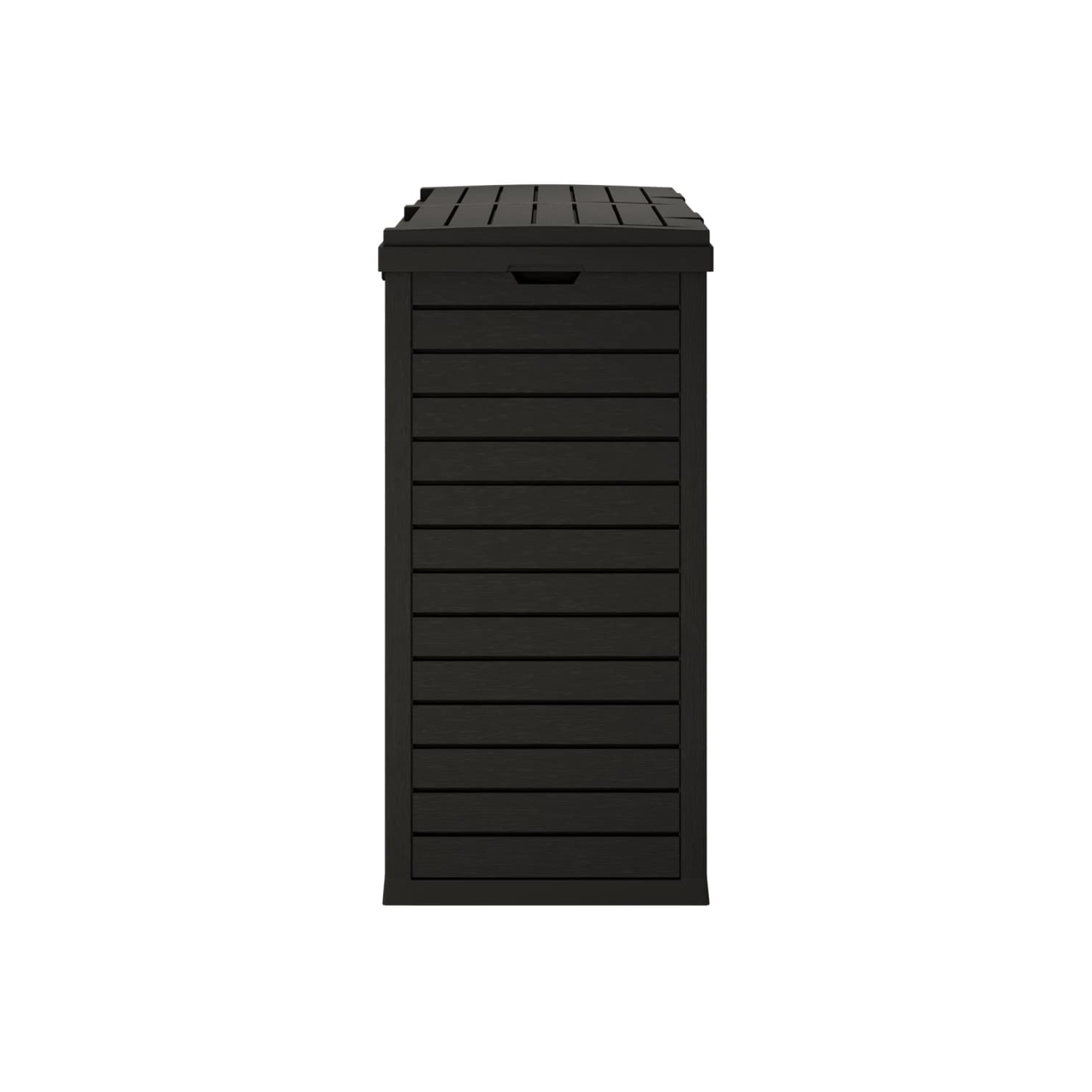 vidaXL Outdoor Garbage Bin Black 78x41x86 cm Polypropylene