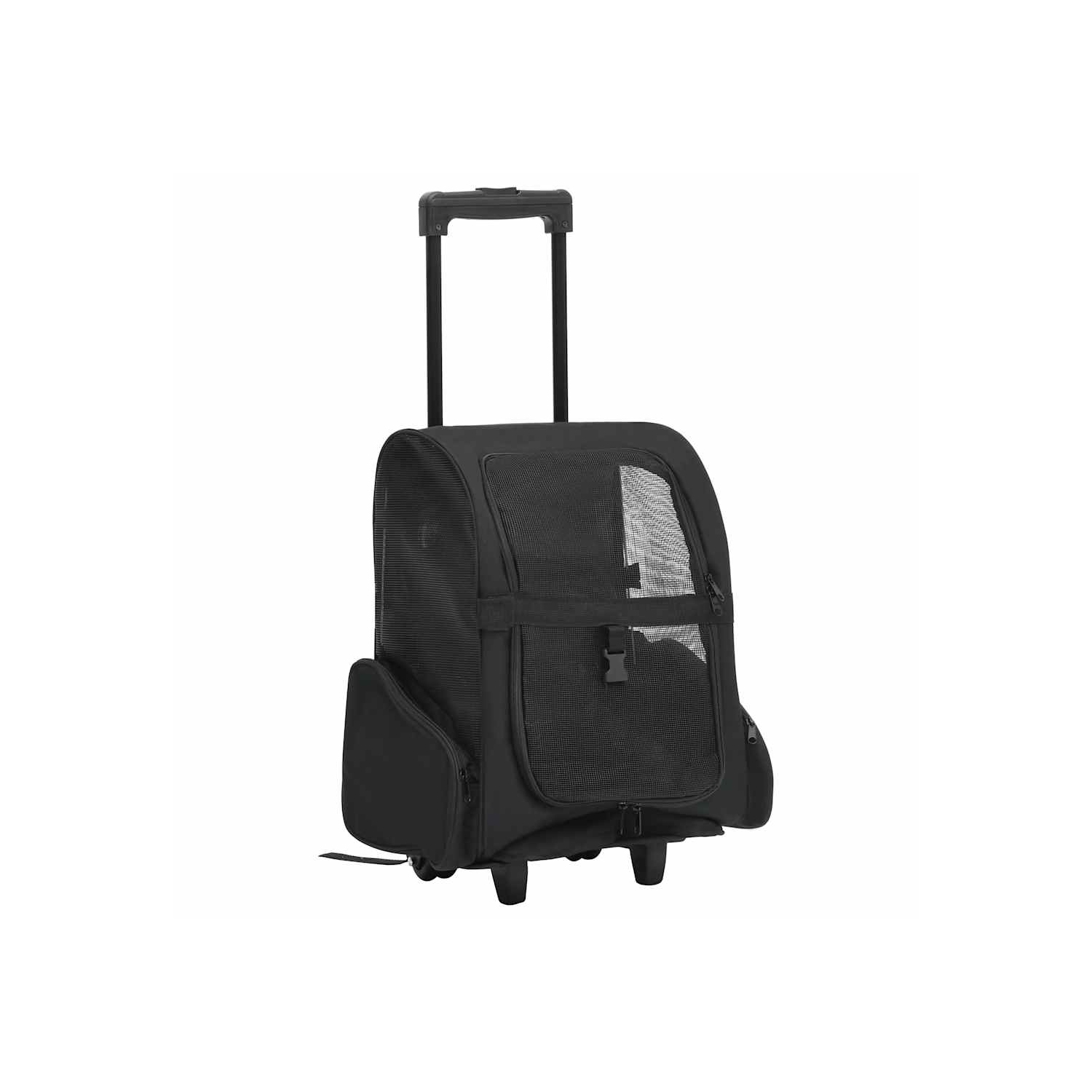 Poignée pliable multifonction noire pour animal de compagnie de vidaXL