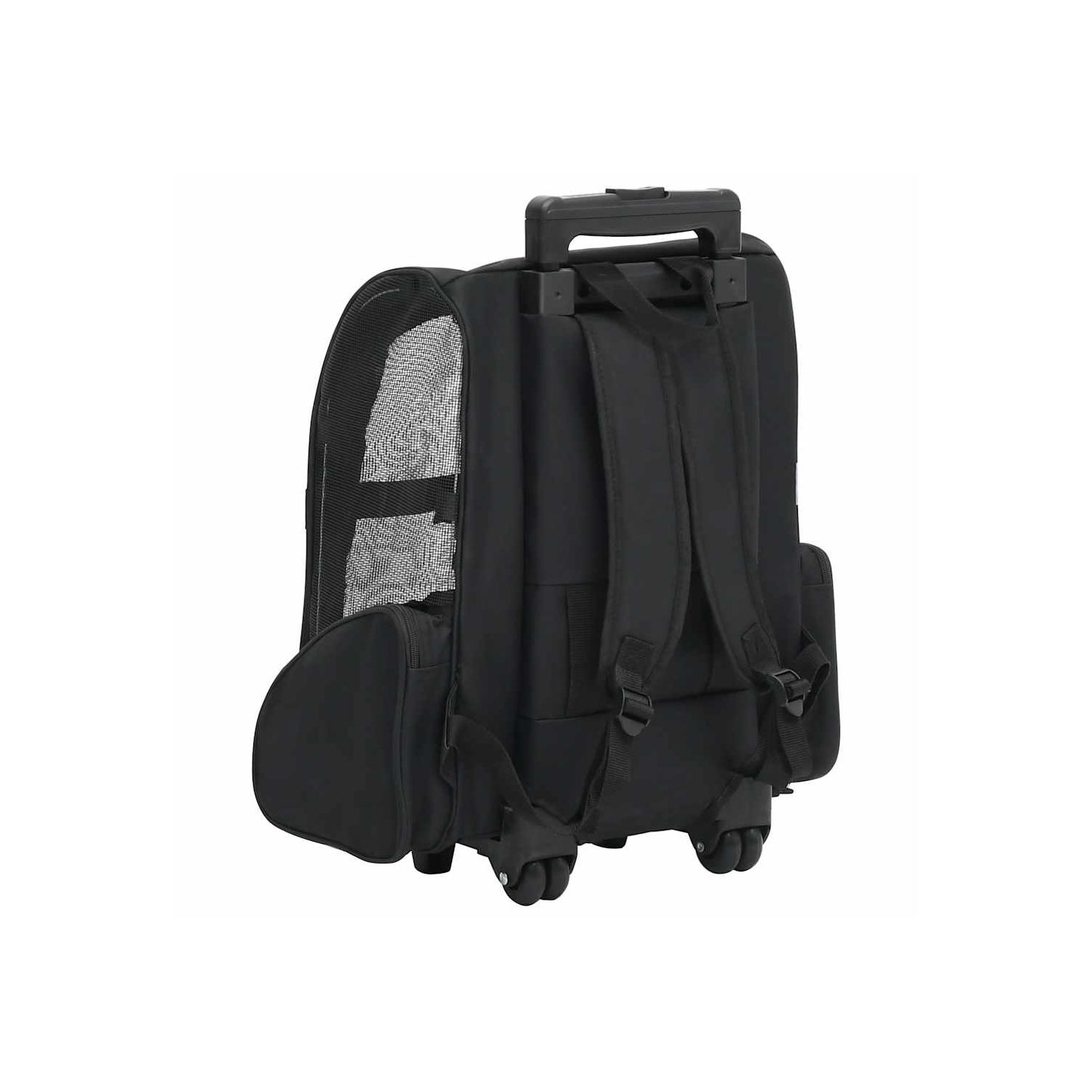 Poignée pliable multifonction noire pour animal de compagnie de vidaXL