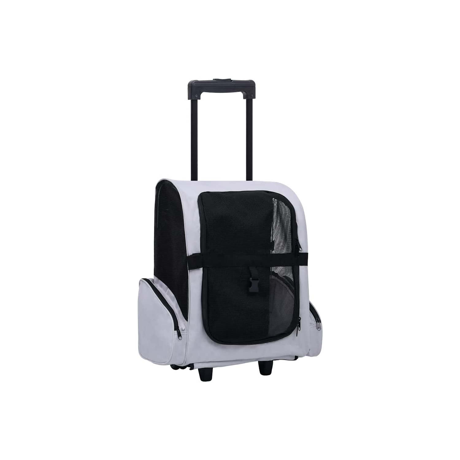 Poignée pliable multi-usage pour animal de compagnie de vidaXL, gris