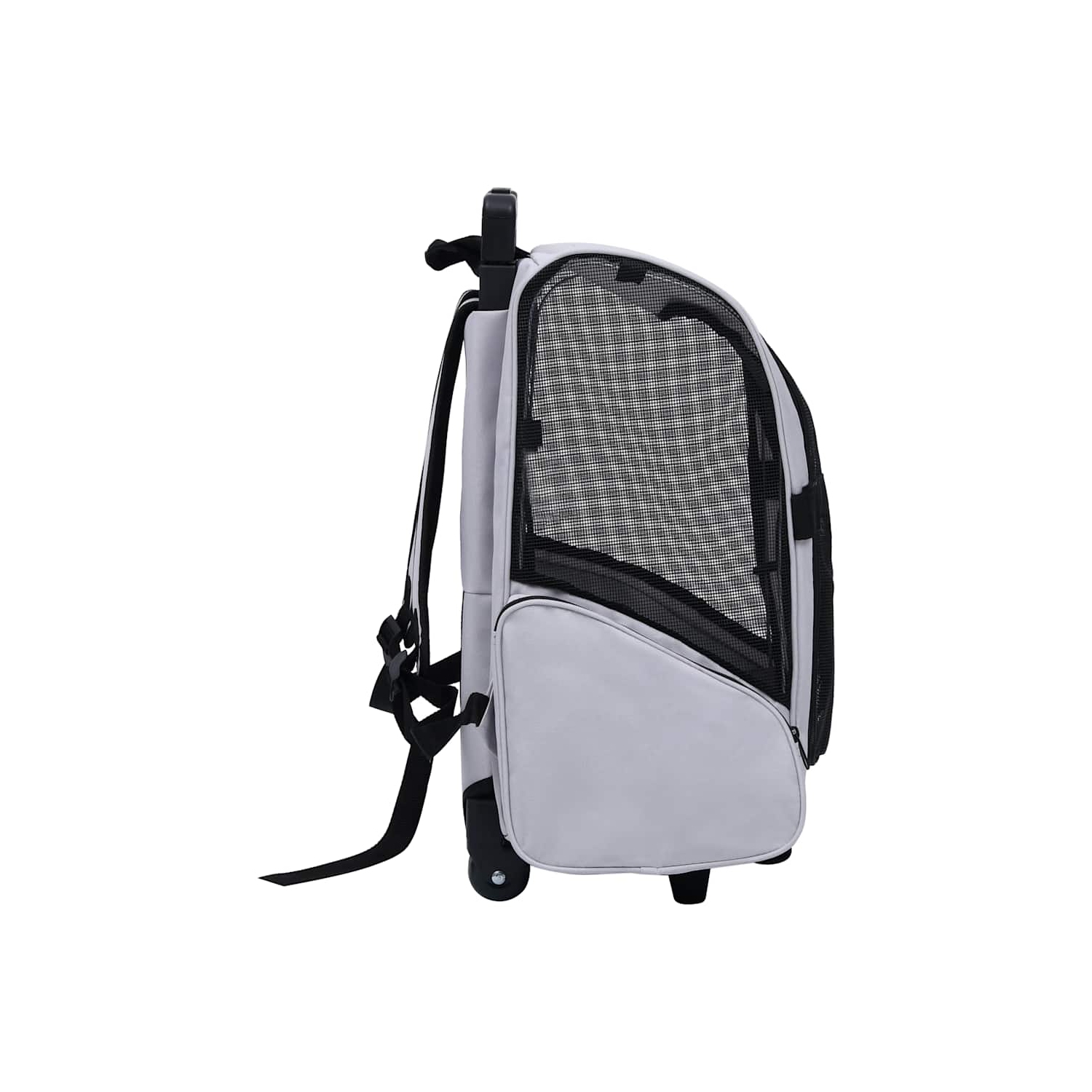 Poignée pliable multi-usage pour animal de compagnie de vidaXL, gris