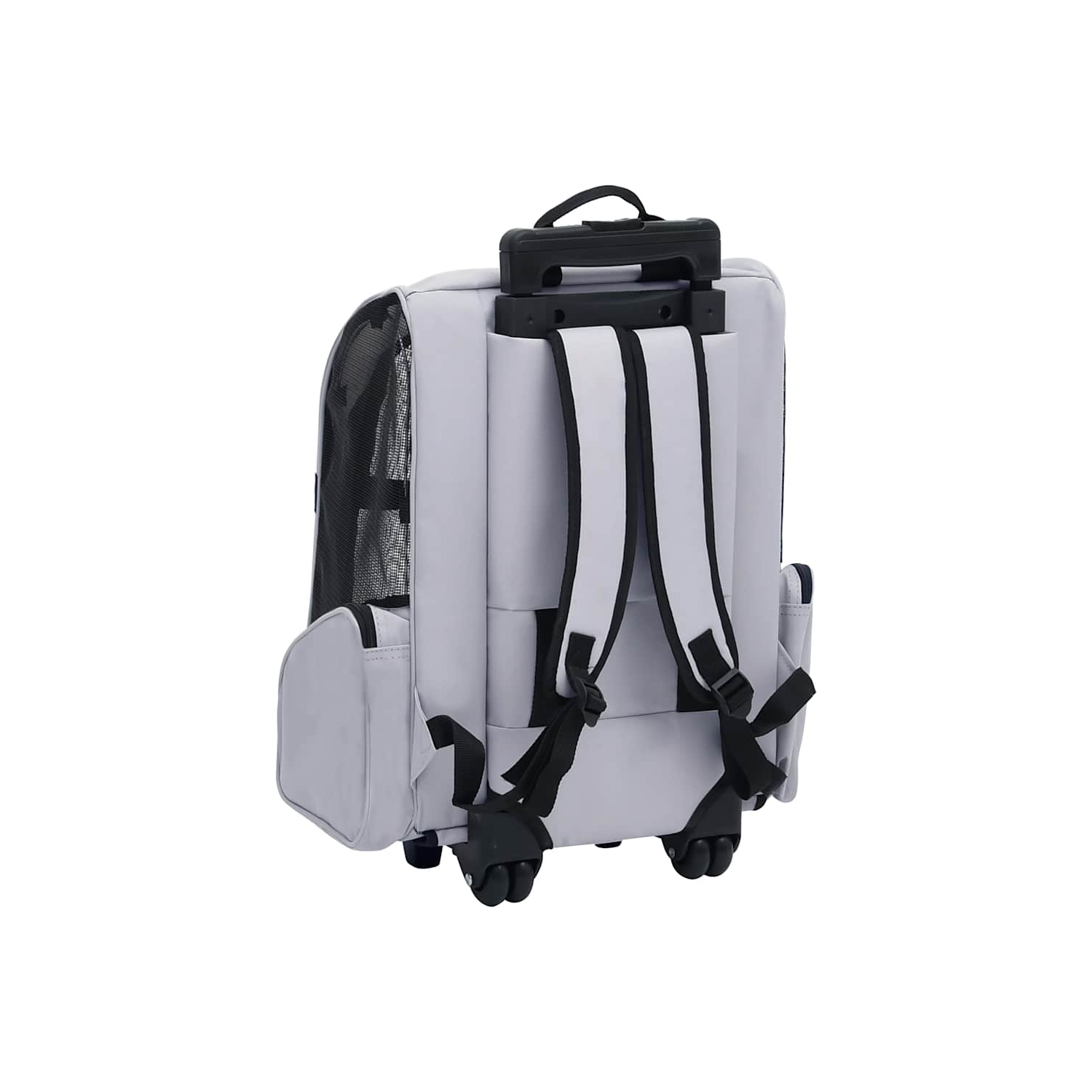 Poignée pliable multi-usage pour animal de compagnie de vidaXL, gris