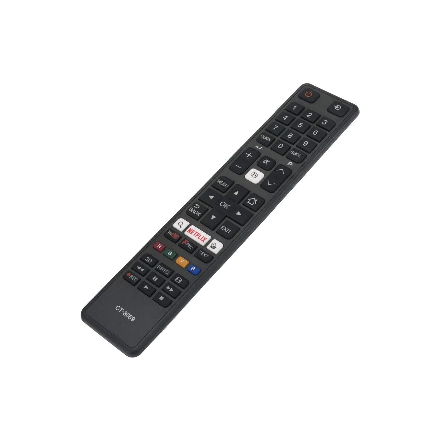 New Remote Control CT-8069 for Toshiba Smart TV 32D3653DB 55U6663DB 49U6663DB 32W3753DB 49U6763DB 32D3753DB 49U5766DB 43L3753DB