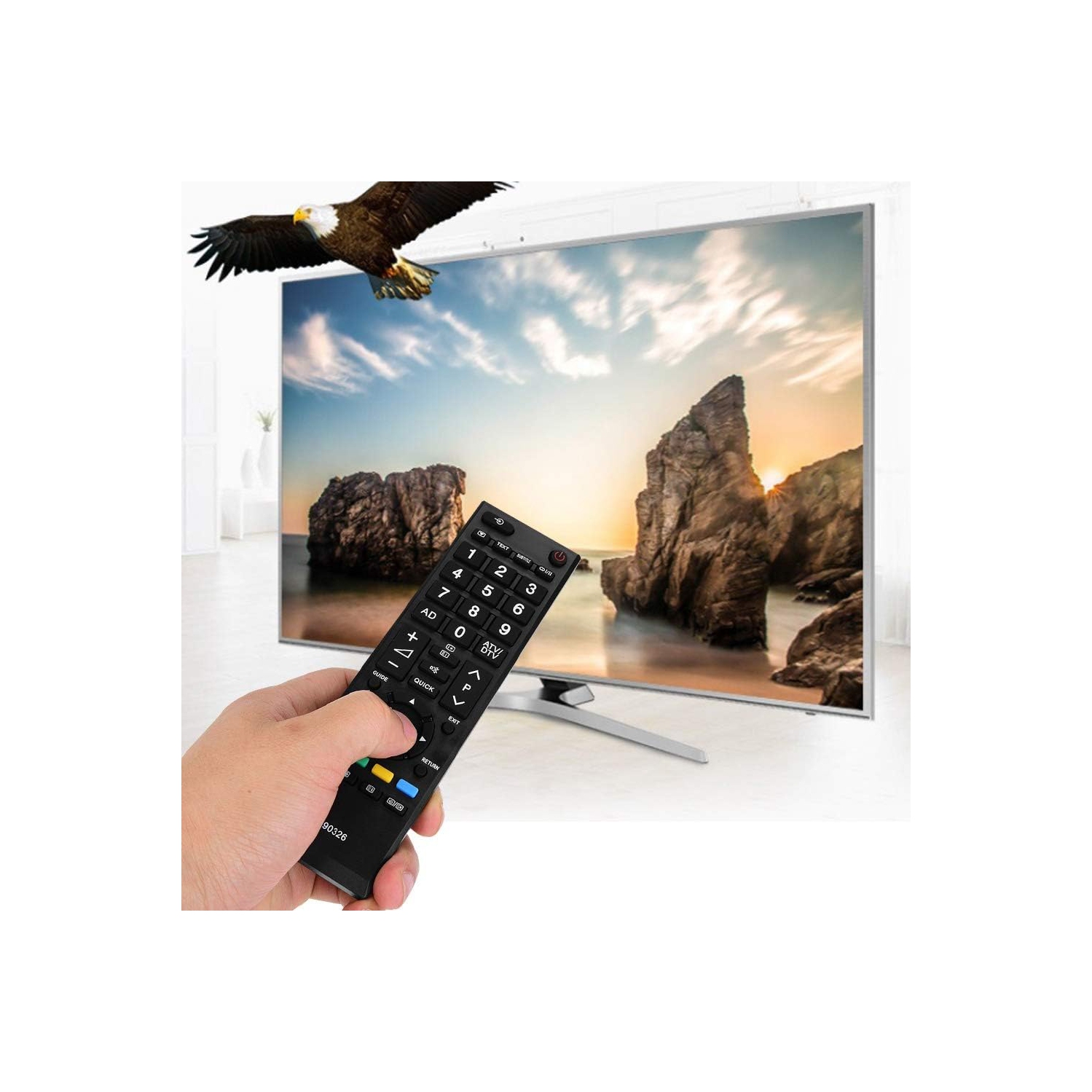 New Remote Control CT-8069 for Toshiba Smart TV 32D3653DB 55U6663DB 49U6663DB 32W3753DB 49U6763DB 32D3753DB 49U5766DB 43L3753DB