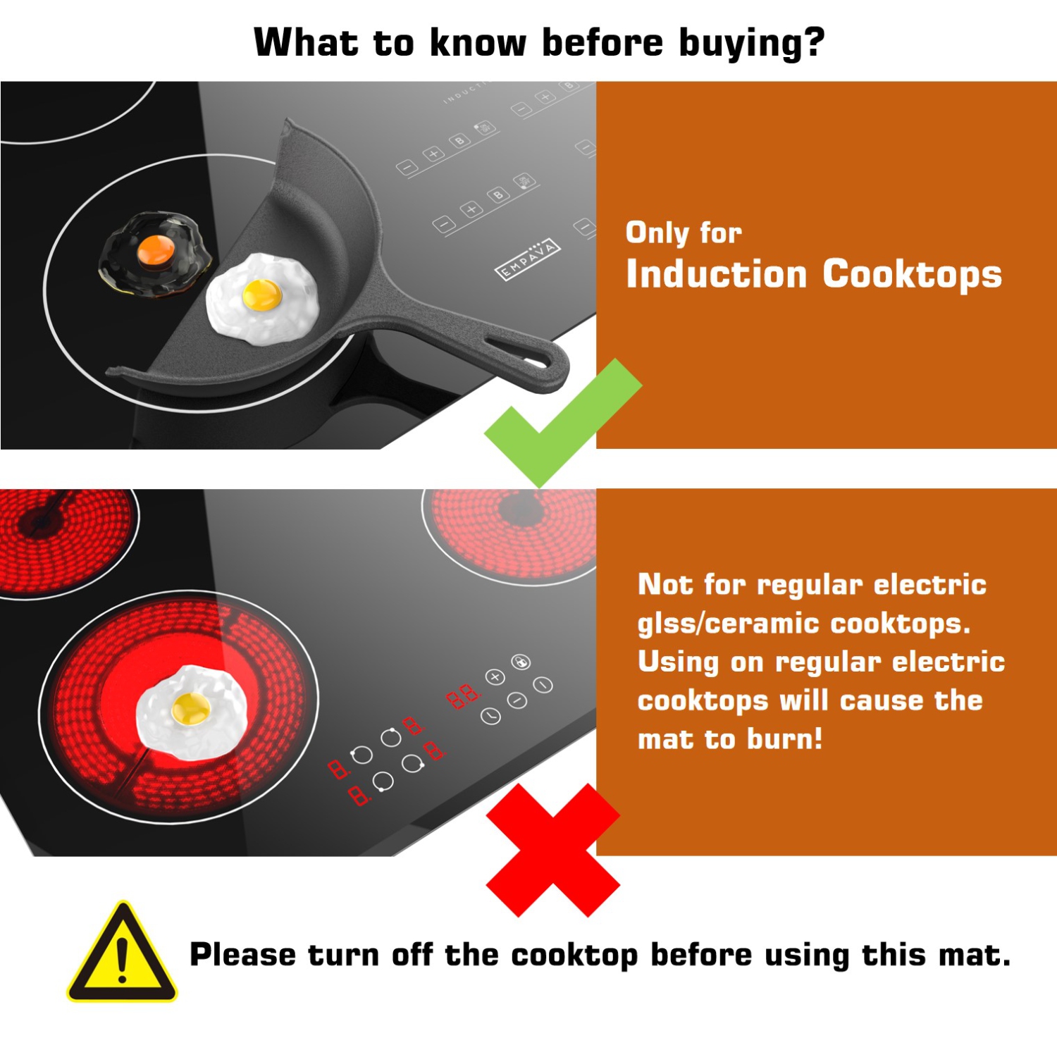 Surface de cuisson à induction de 20 x 30&nbsp;po d'Empava Cuisinière électrique résistante à la chaleur