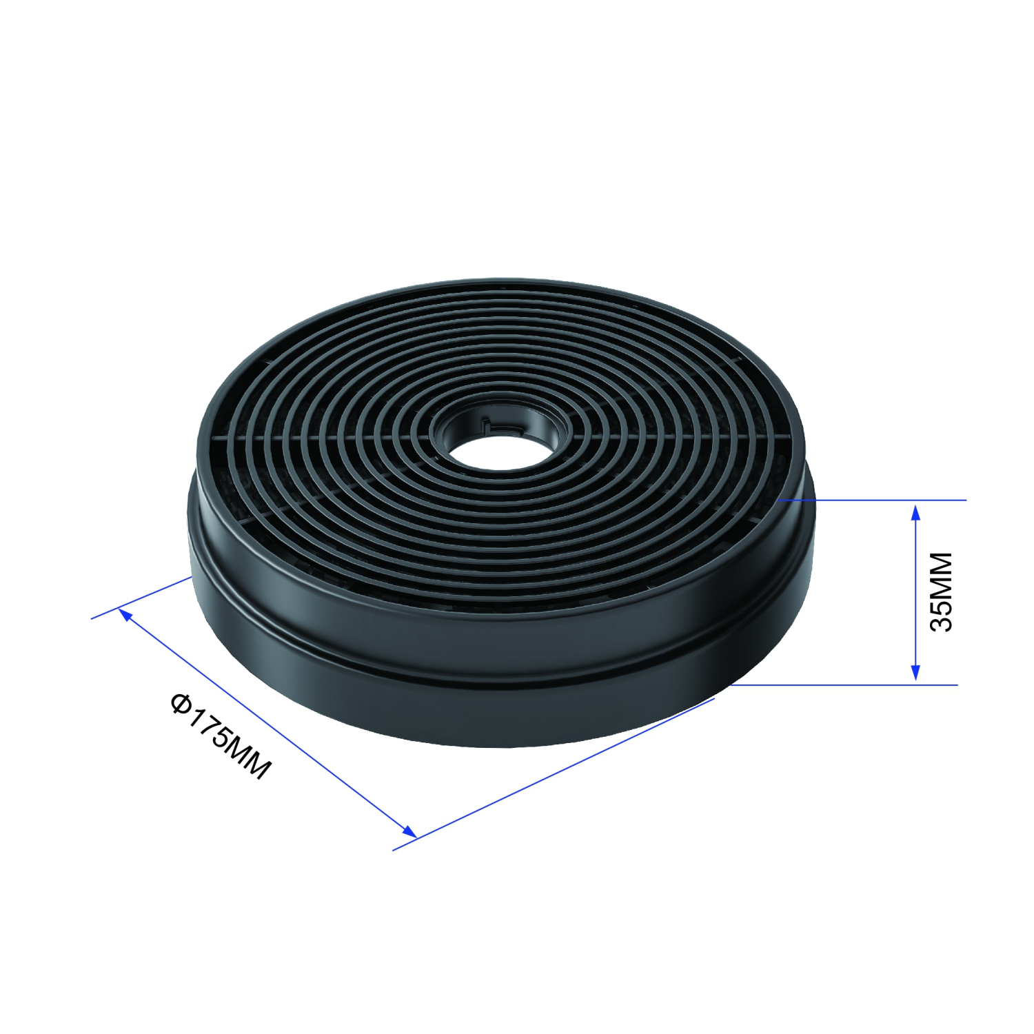 Empava 1 Ensemble de 2 filtres au charbon pour hotte Modèle 30RH05, 30RH06, 30RH07, 36RH09, 36RH10