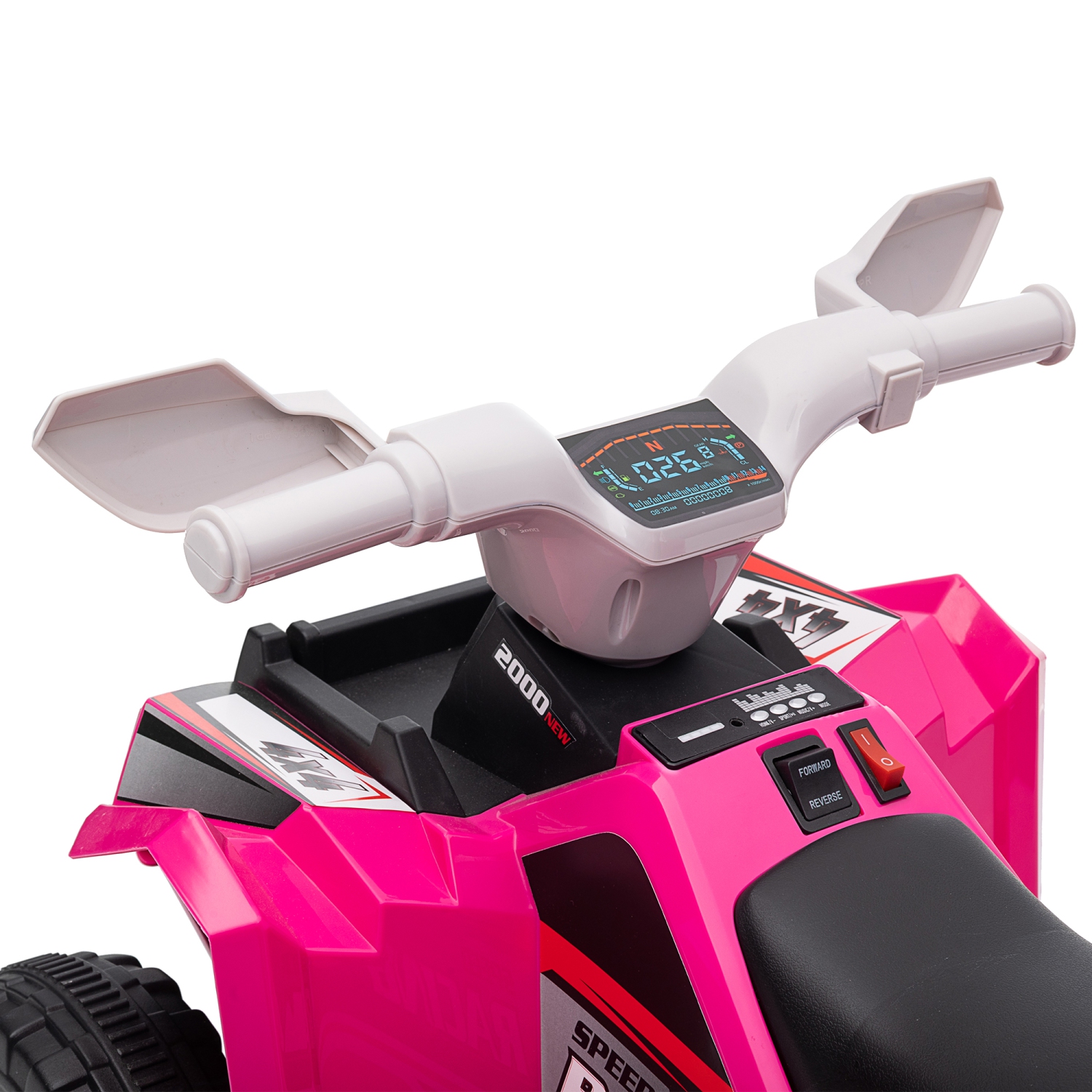 Aosom – Quad 6&nbsp;V pour enfants, véhicule électrique à piles pour enfants avec roues résistantes à l’usure, pour garçons et filles de 18-36 à 6