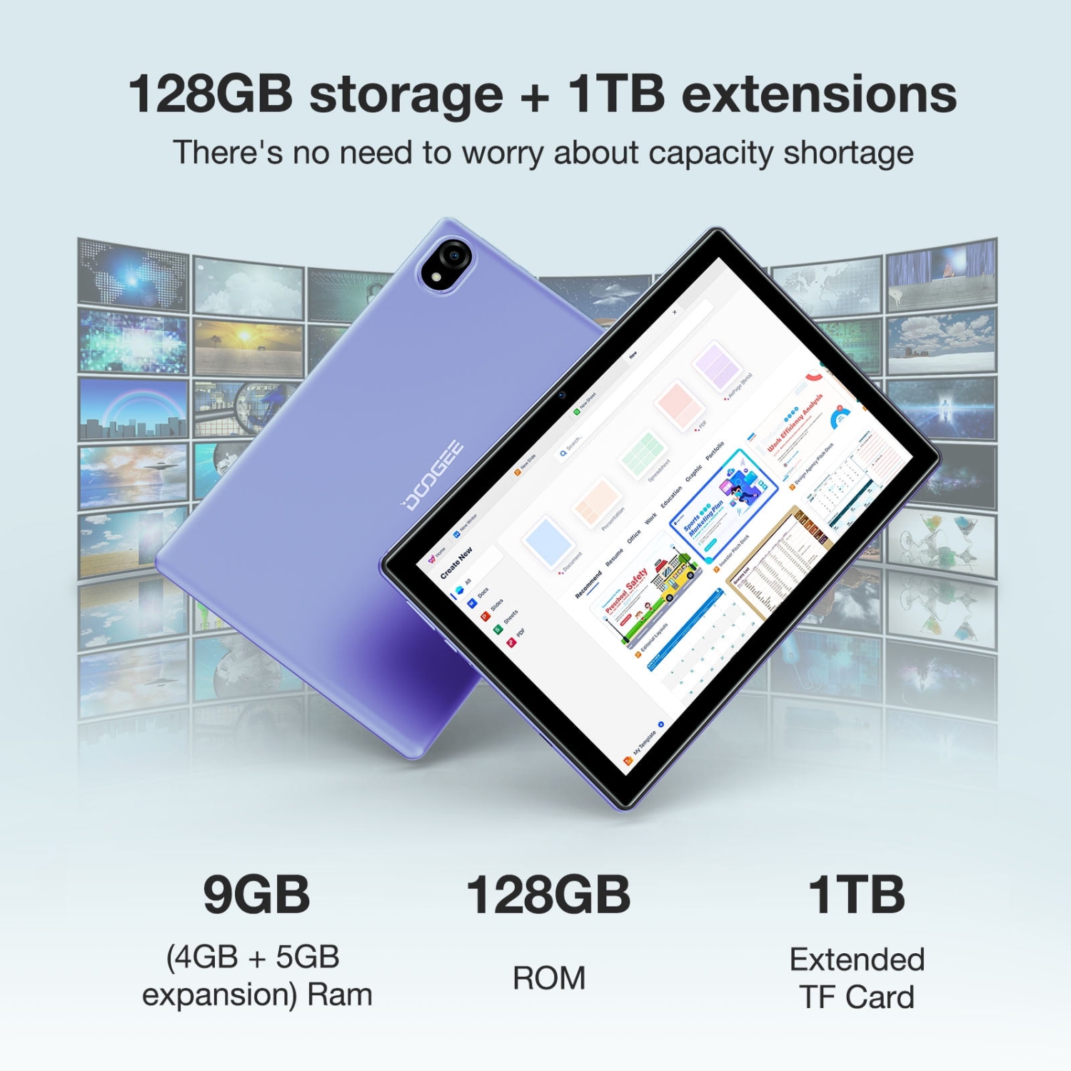 Doogee U10 Tablet Pc- Purple