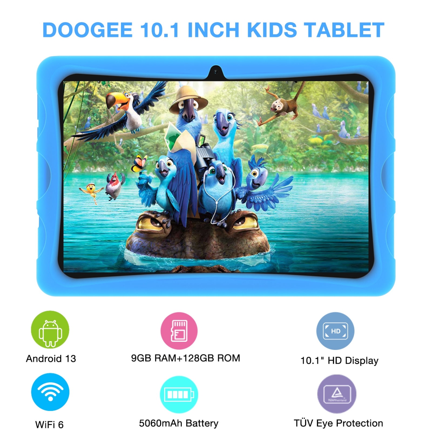 Doogee U10 Kid Tablet Pc - Twilight Blue