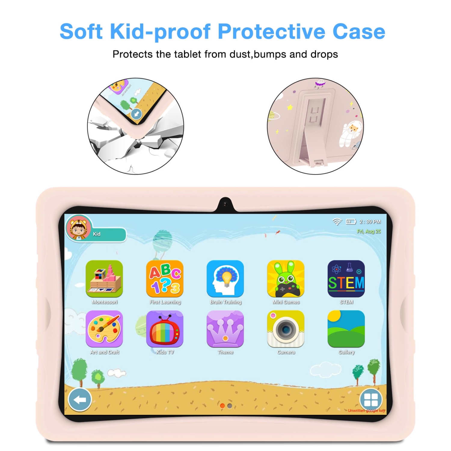 Doogee U10 Kid Tablet Pc - Candy Pink