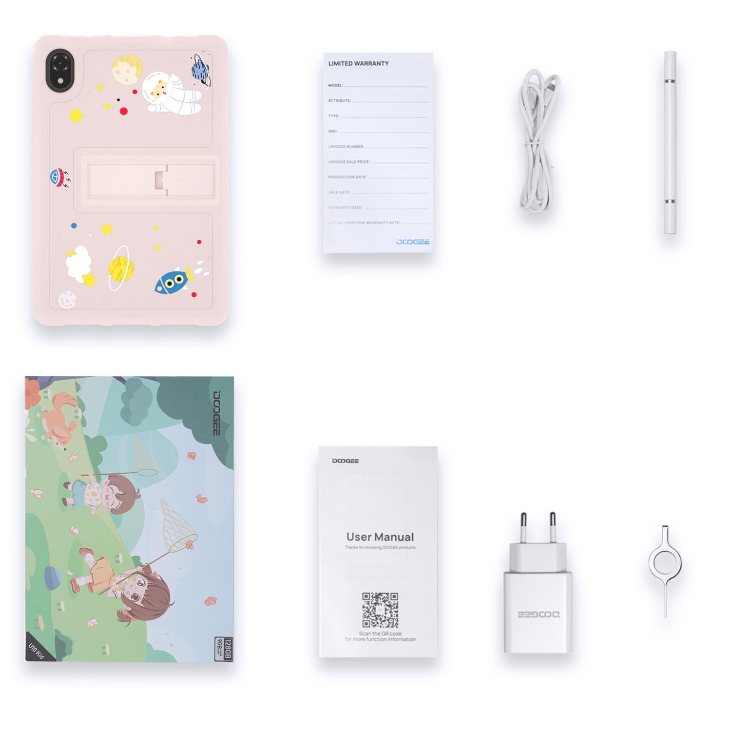 Doogee U10 Kid Tablet Pc - Candy Pink