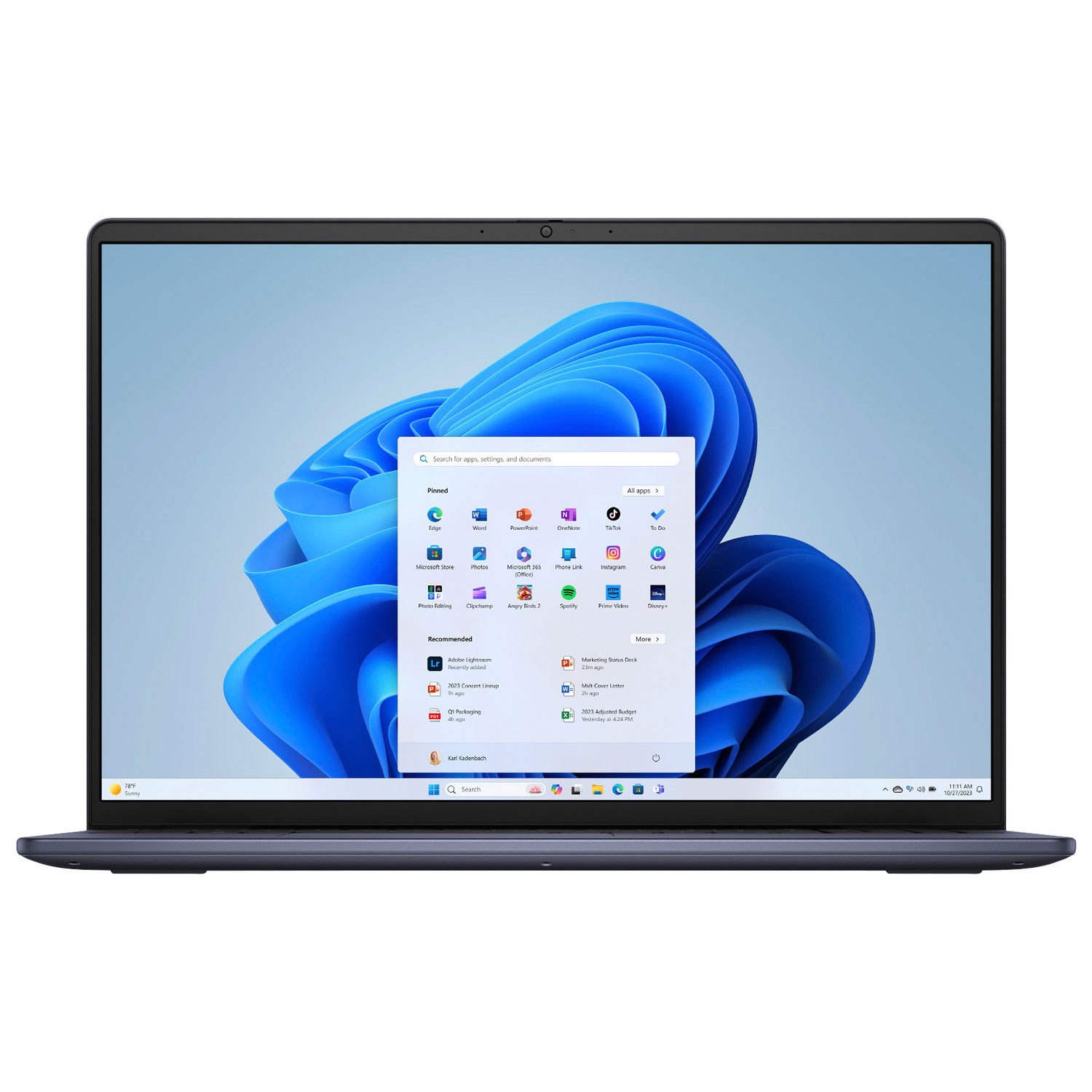 Portable de 16 po Inspiron de Dell - Bleu minuit