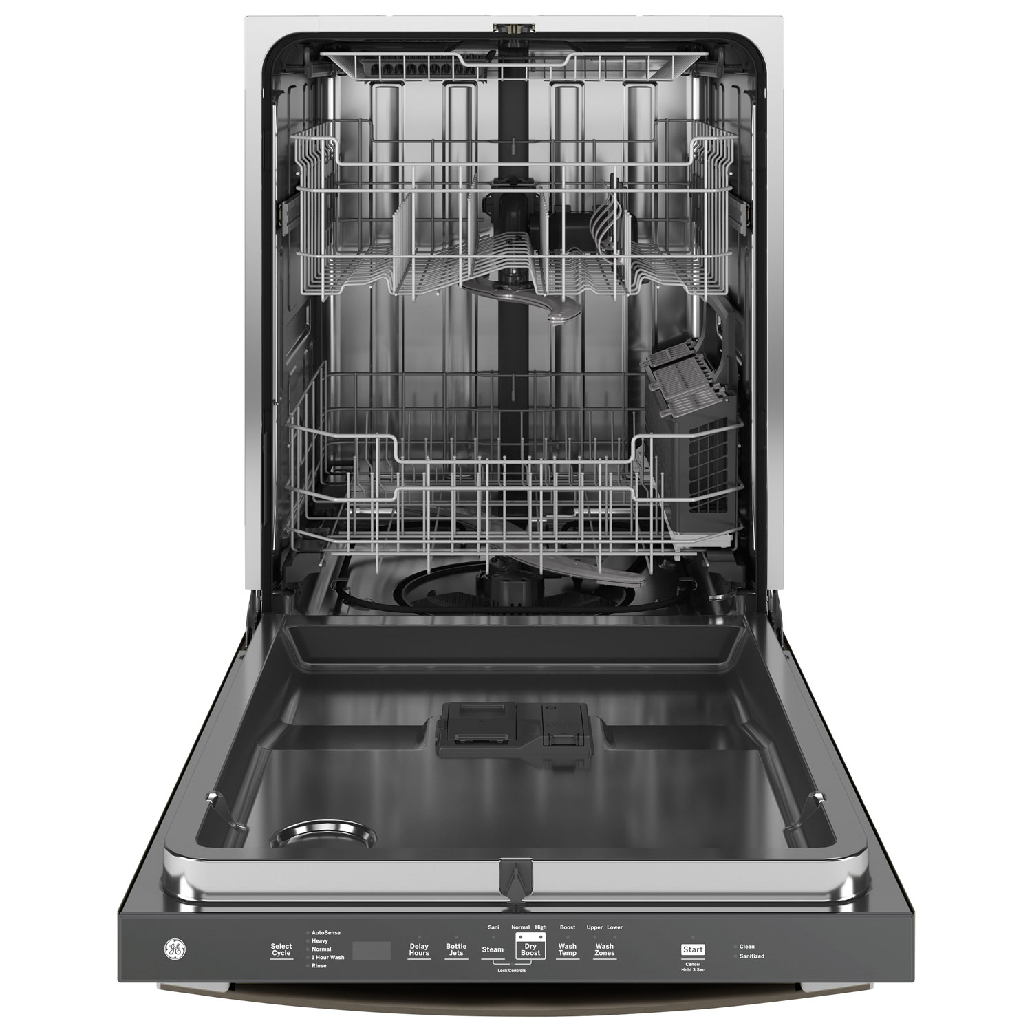 GE 24" 45dB Built-In Dishwasher with Third Rack - Slate