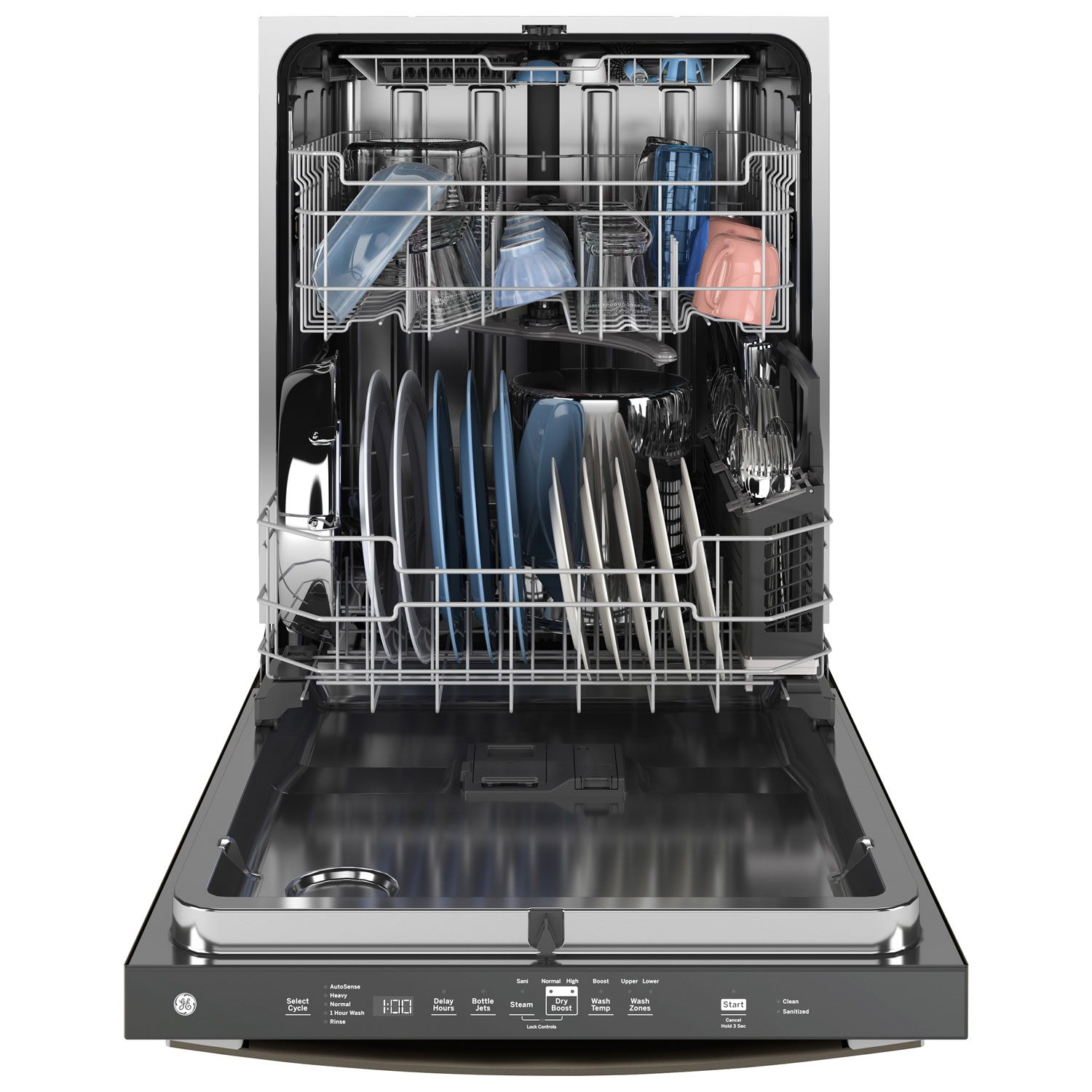 GE 24" 45dB Built-In Dishwasher with Third Rack - Slate