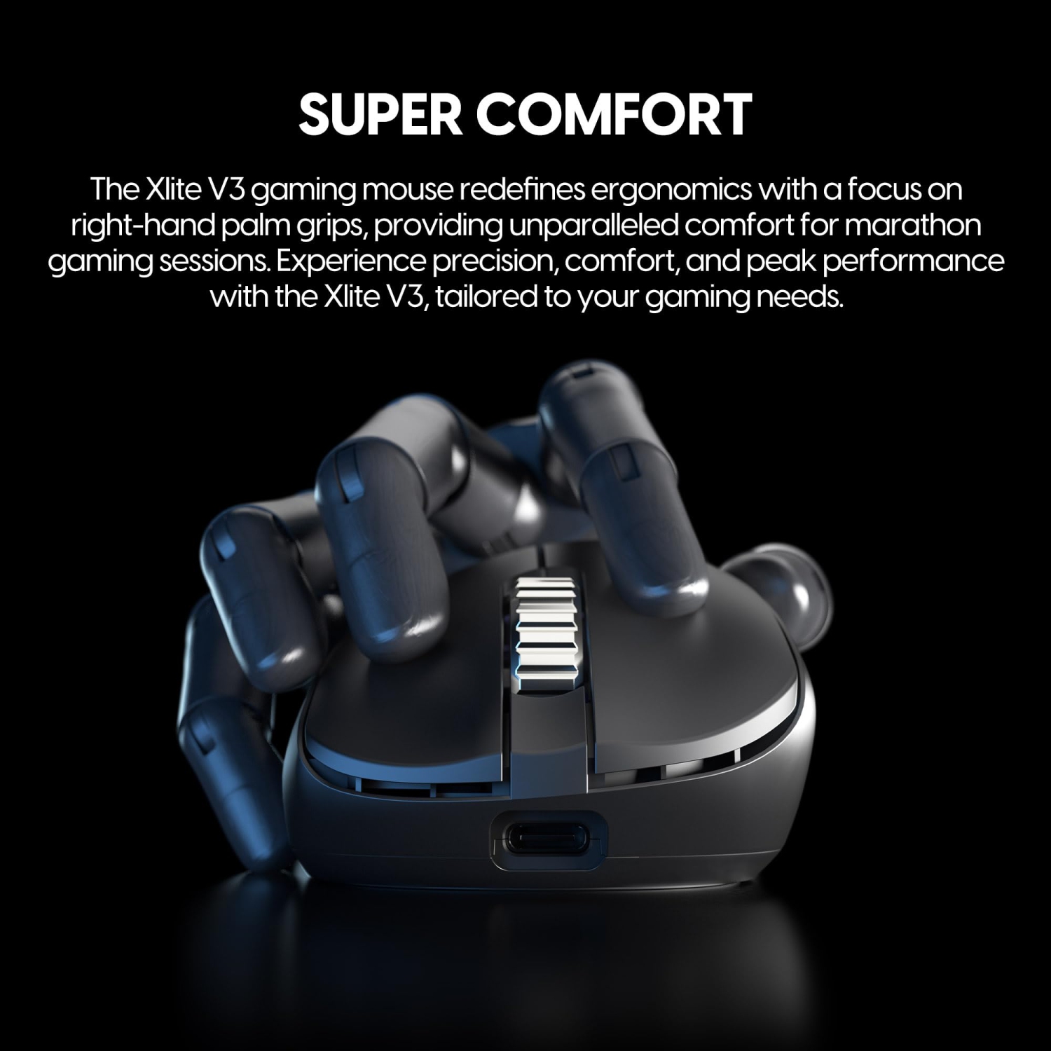 Pulsar Gaming Gears Xlite V3 eS Wireless Gaming Mouse, Designed 