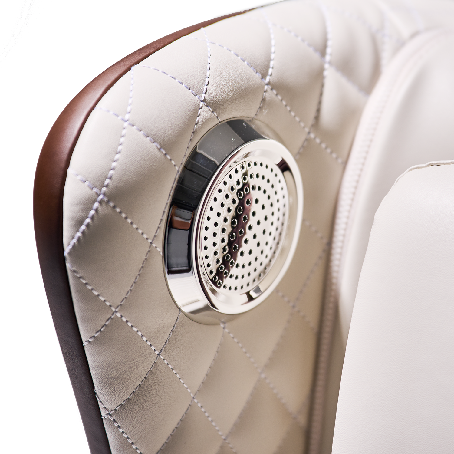 Bodyfriend Eliza Compact Reclining Massage Chair Delivering Powerful Neck and Shoulder Massage with Hip Air Massage-Cream/Leather - FREE SHIPPING