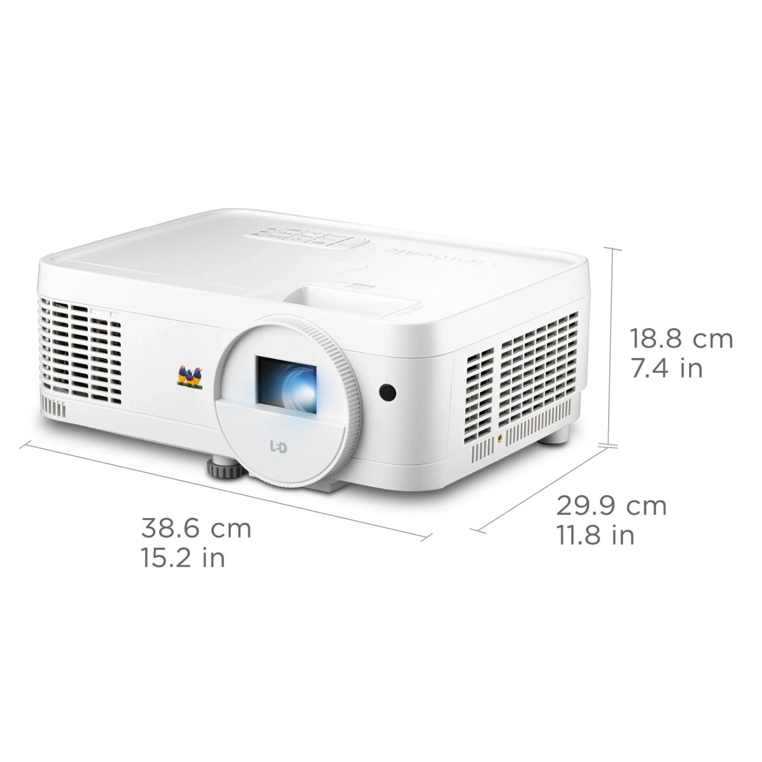 Projecteur DEL WXGA lumens ANSI 3.000 de ViewSonic pour professionnels/études - Blanc