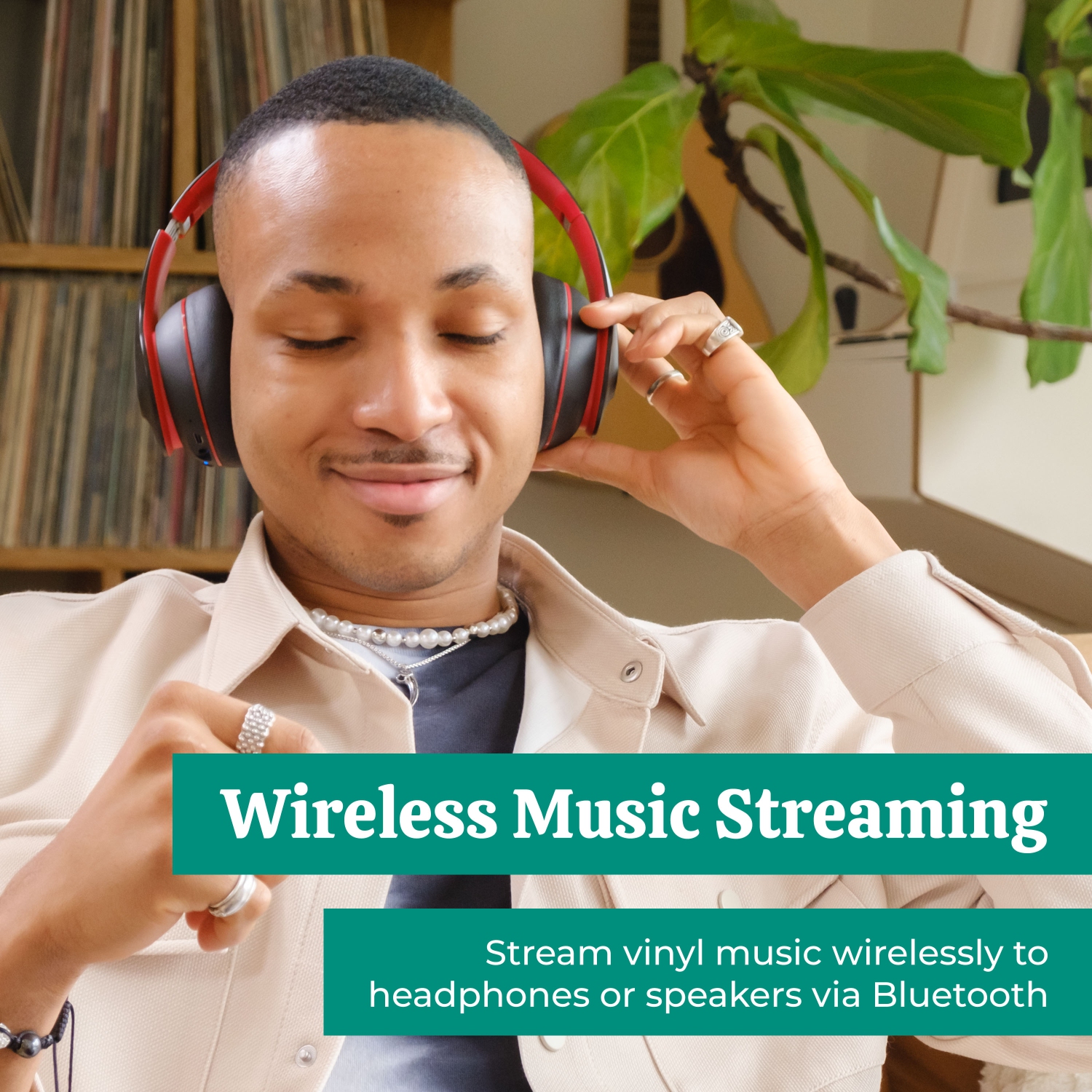 Electrohome Montrose Record Player Stereo System with 4" Bluetooth Powered Bookshelf Speakers, Vinyl-to-MP3 Recording