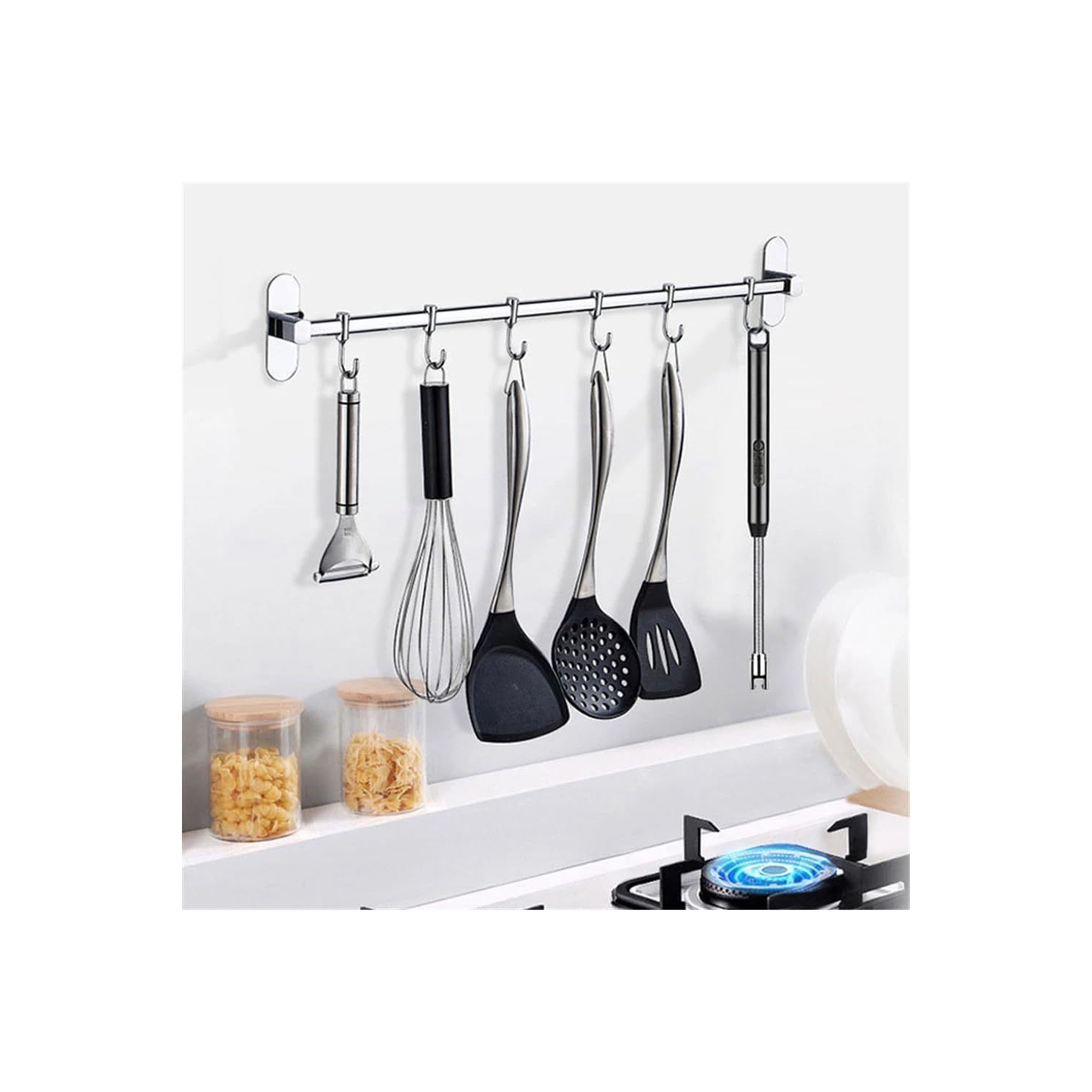 Allume-chandelle électrique rechargeable USB et résistant au vent d'axGear, BBQ, long cou arqué