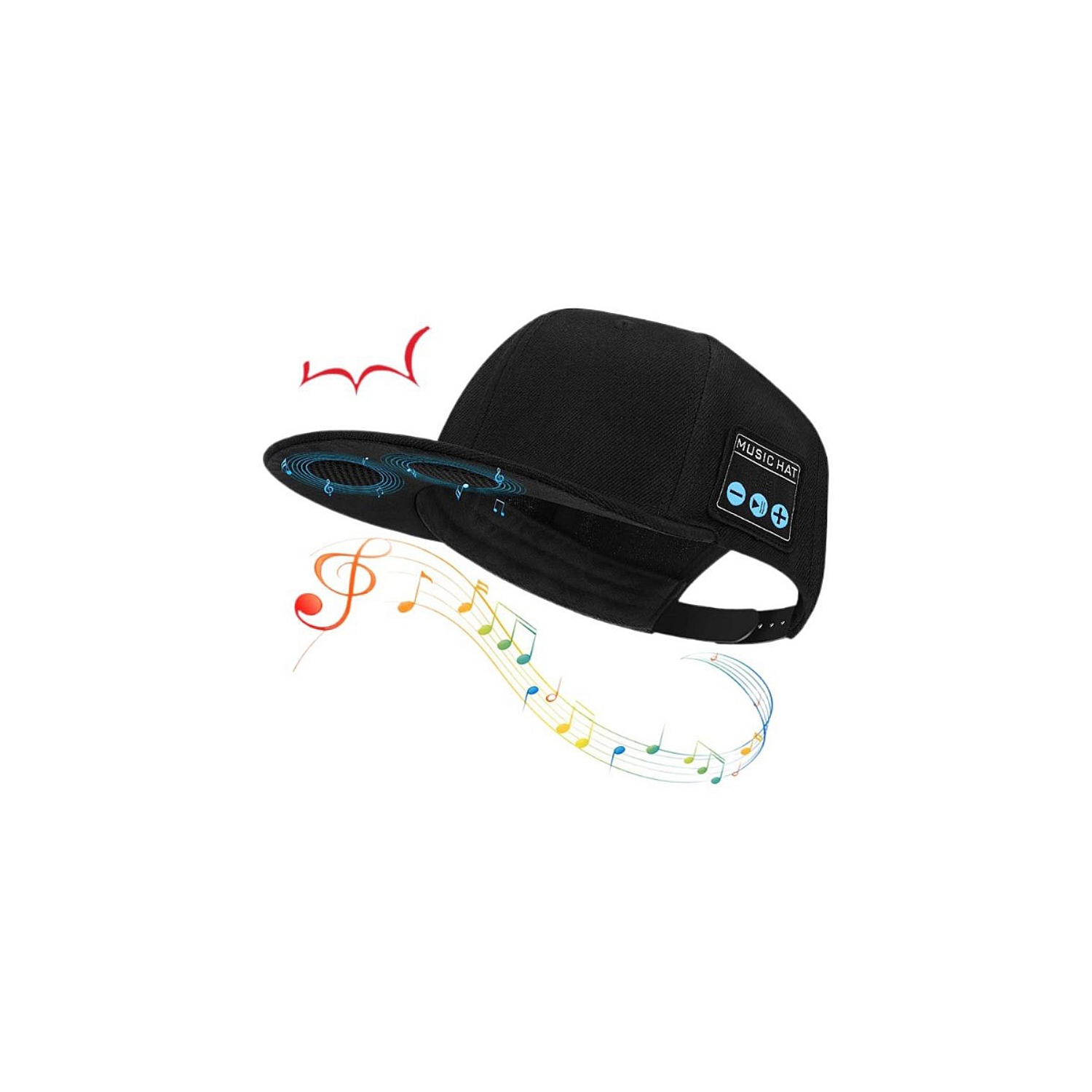 axGear Wireless Bluetooth Music Hat Headset Headphone Speaker Mic For Outdoor Sport