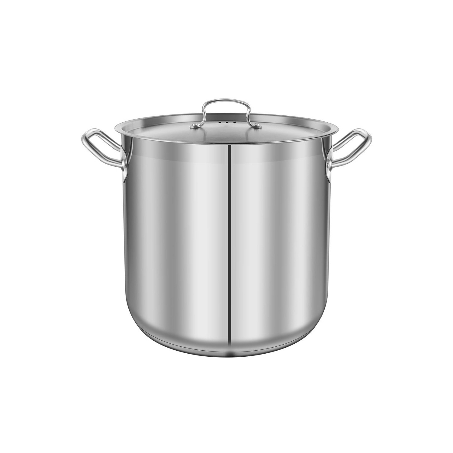 Marmite en acier inoxydable - 40 pintes, récipient à induction robuste, marmite à soupe avec couvercle en acier inoxydable