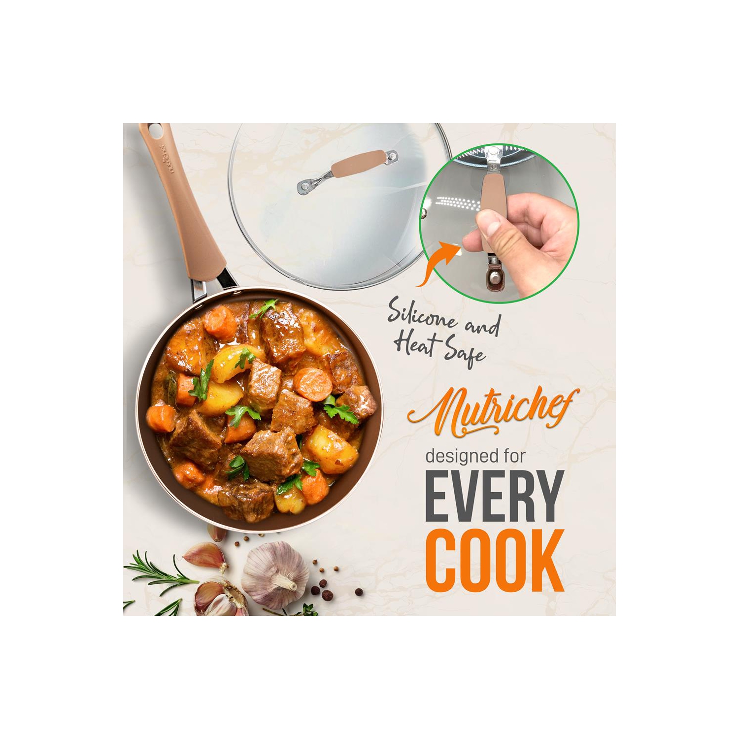 Kitchenware Pots & Pans Set – High qualified Basic Kitchen Cookware Set, Non-Stick