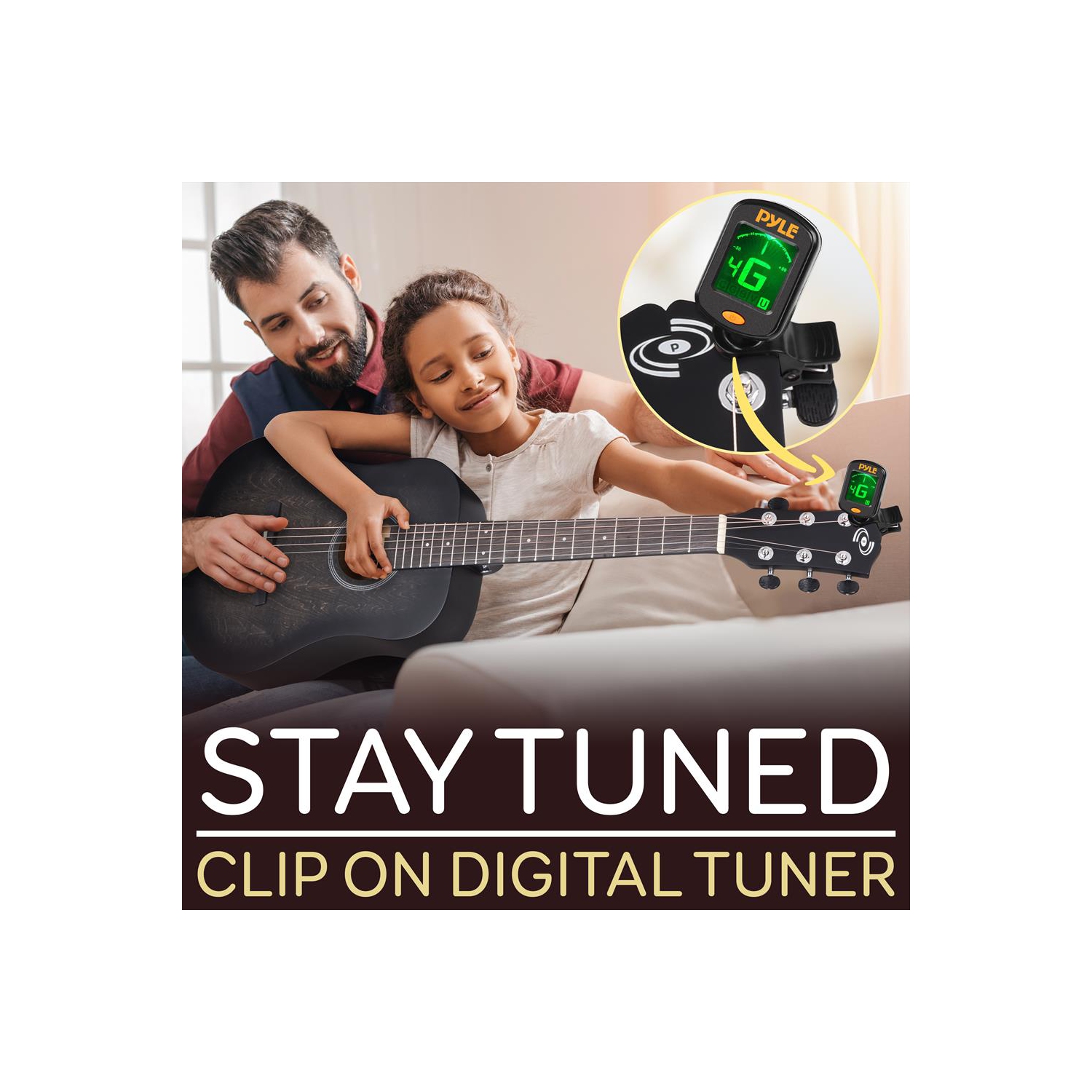 Guitare acoustique 6 cordes 34 po Beginners - guitare junior 1/2 avec trousse d'accessoires