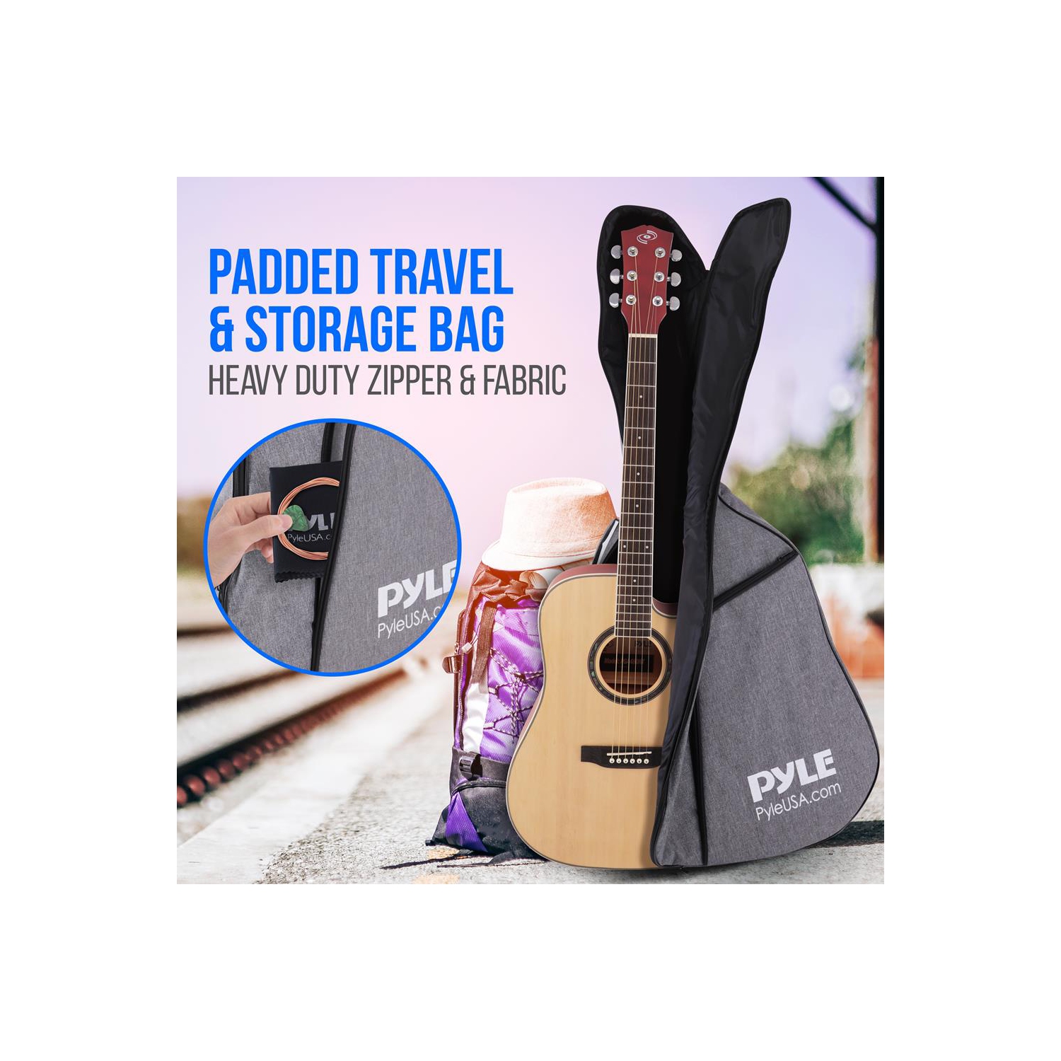 Beginners 6-String Acoustic Guitar - 41" Cutaway Body with Accessory Kit