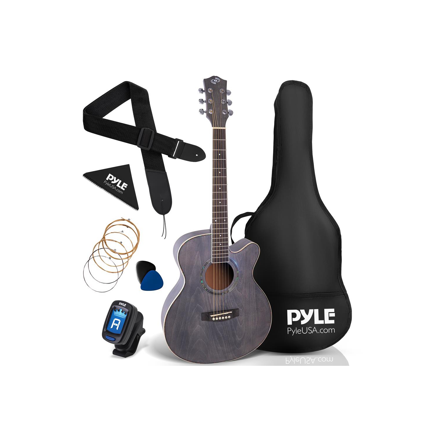 Beginners 6-String Acoustic Guitar - 36" Cutaway Body with Accessory Kit