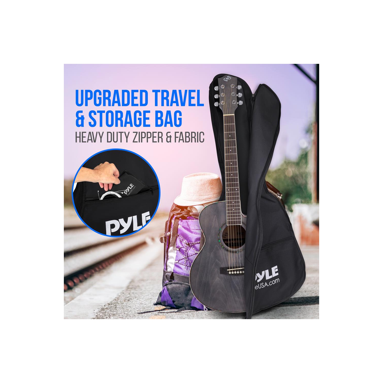 Beginners 6-String Acoustic Guitar - 36" Cutaway Body with Accessory Kit