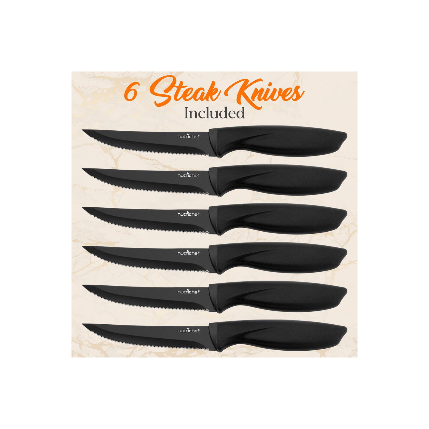 17-Piece Kitchen Precision Knives Set - Versatile Stainless Steel Knife Set with Blockstand , Ideal for Cutting, Slicing, Chopping, and Dicing