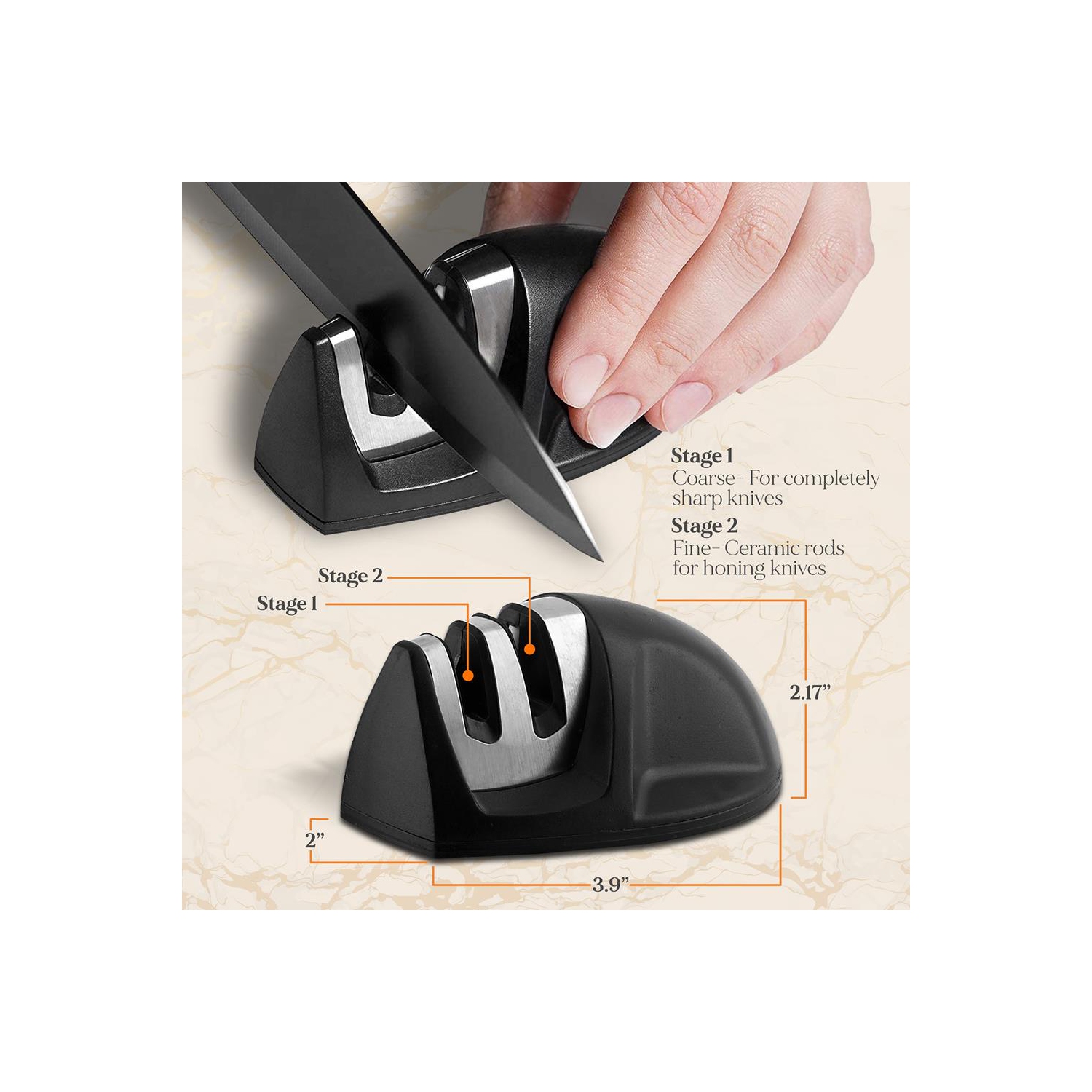 17-Piece Kitchen Precision Knives Set - Versatile Stainless Steel Knife Set with Blockstand , Ideal for Cutting, Slicing, Chopping, and Dicing