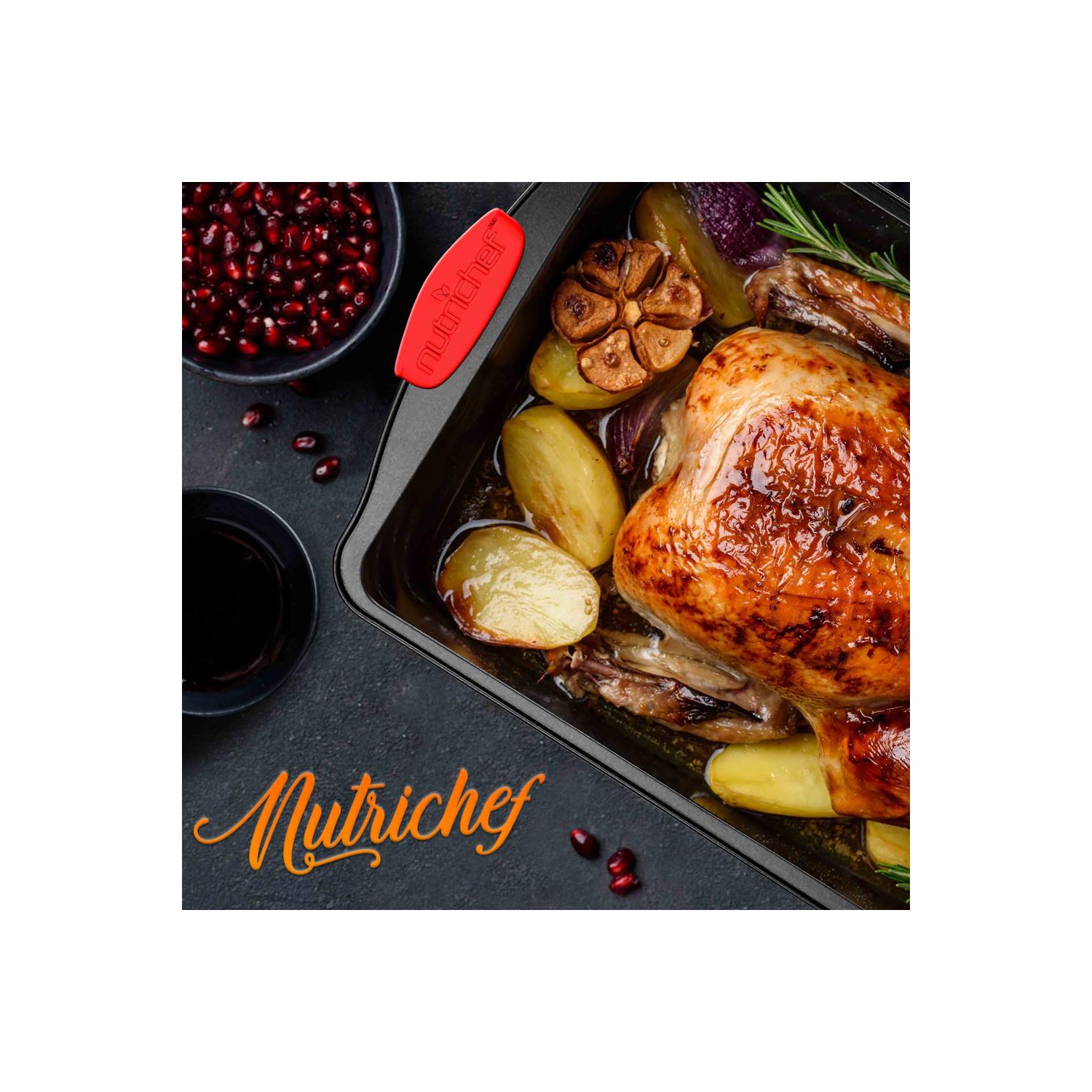 Casseroles et poêles de cuisine - batterie de cuisine de base hautement qualifiée, articles de cuisson antiadhésifs avec ustensiles