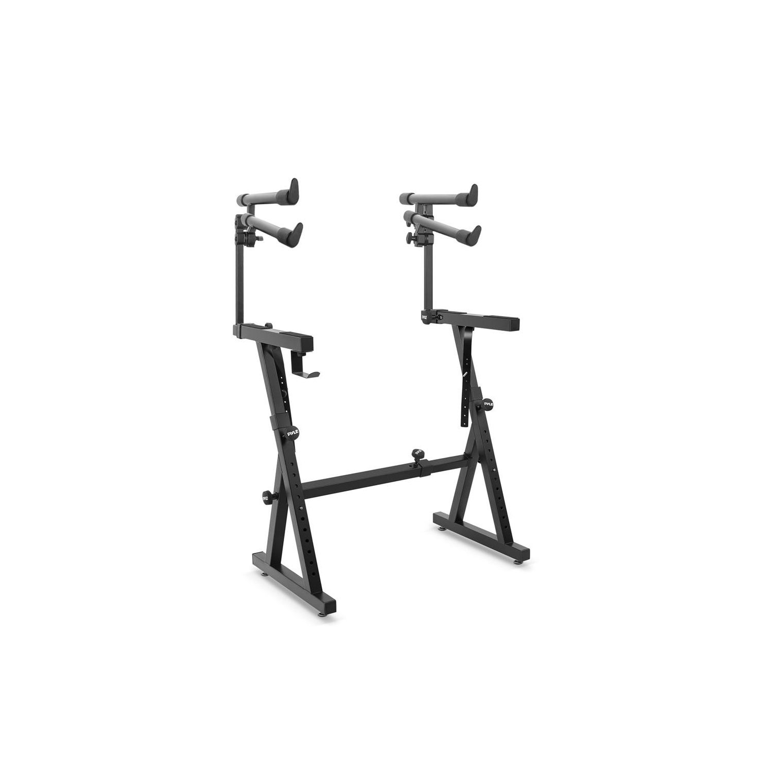 Heavy-Duty Music Stand with 2nd Tier - Z Style and Portable Stand with 2nd Tier with Height & With Adjustment
