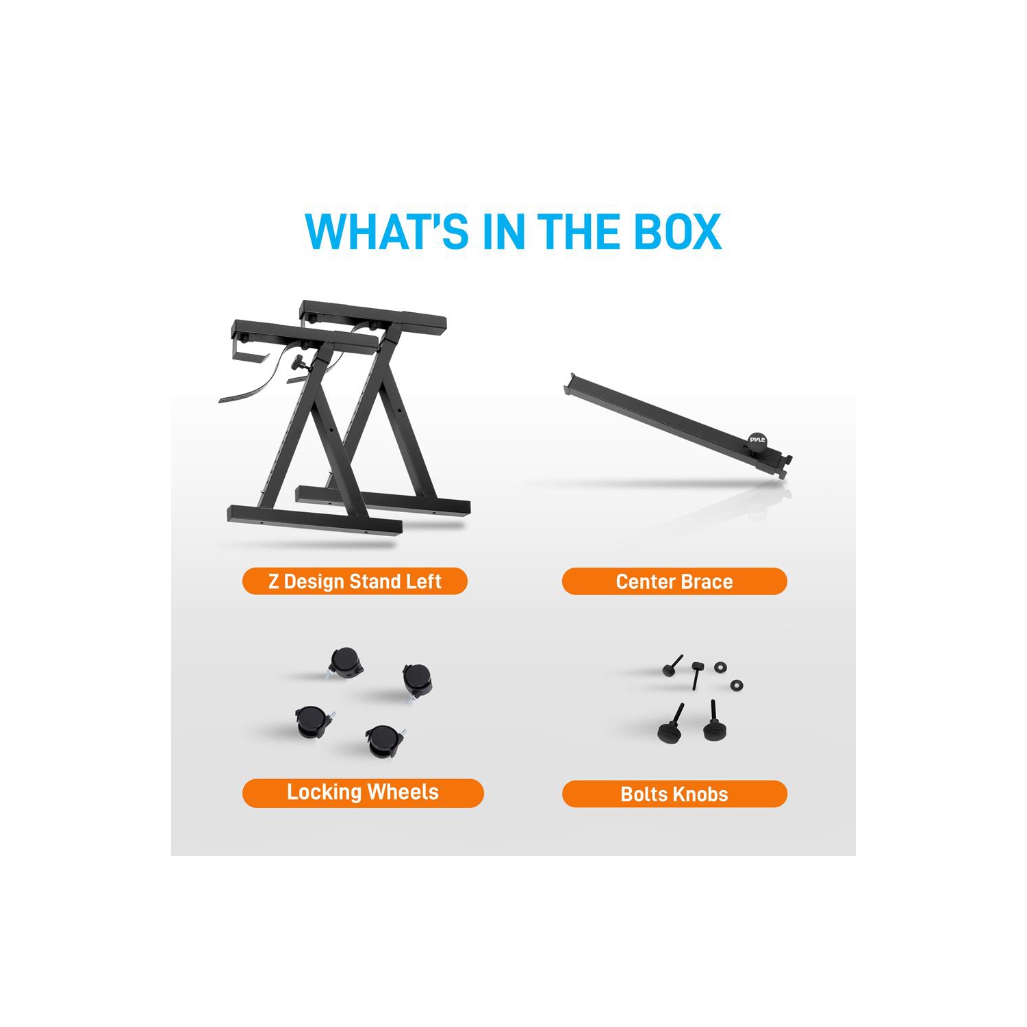 Support robuste pour clavier avec roulettes - Support pour piano numérique/électronique avec roues à hauteur réglable et verrouillables
