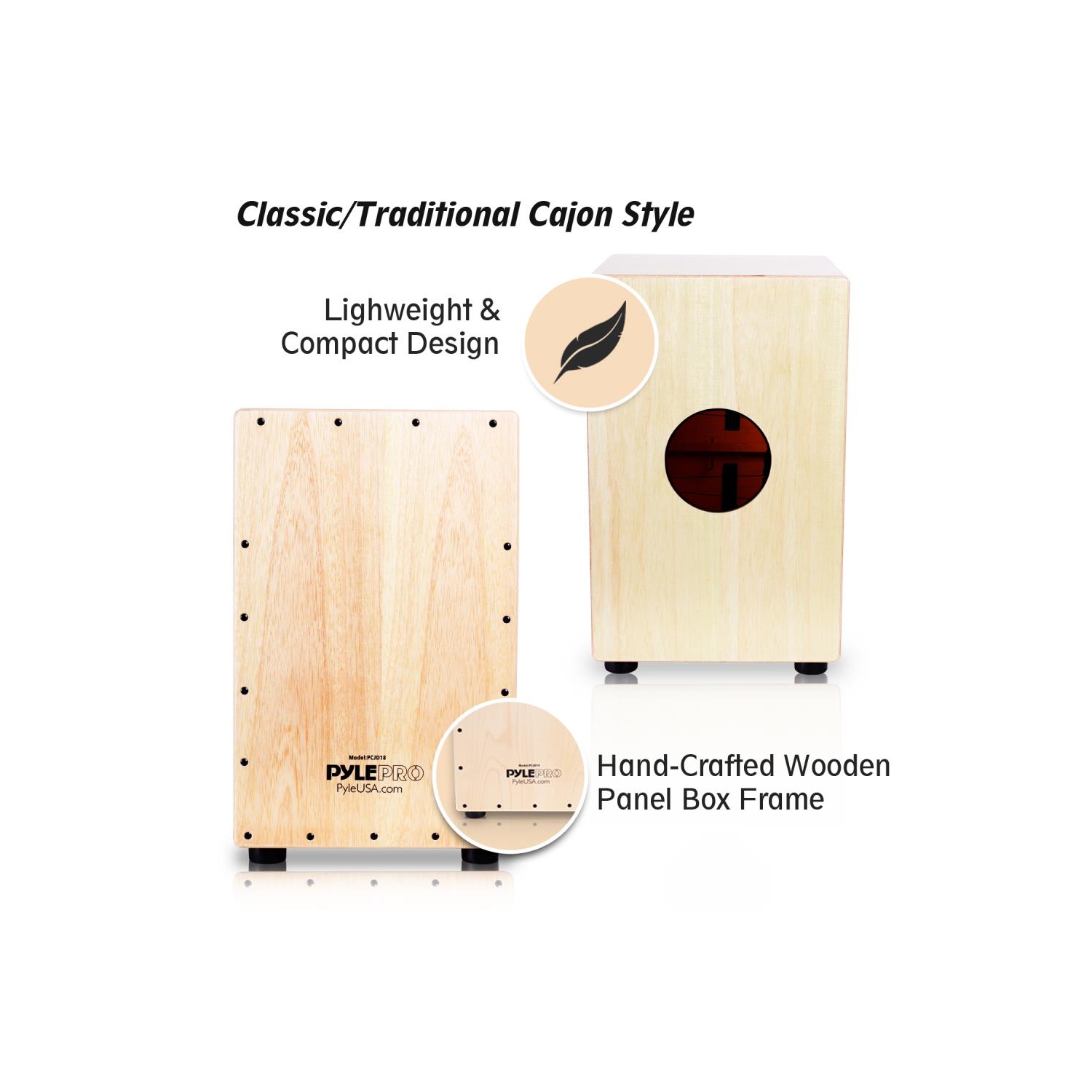 Strailed Jam Cajon - Coffret à percussion Cajon en bois