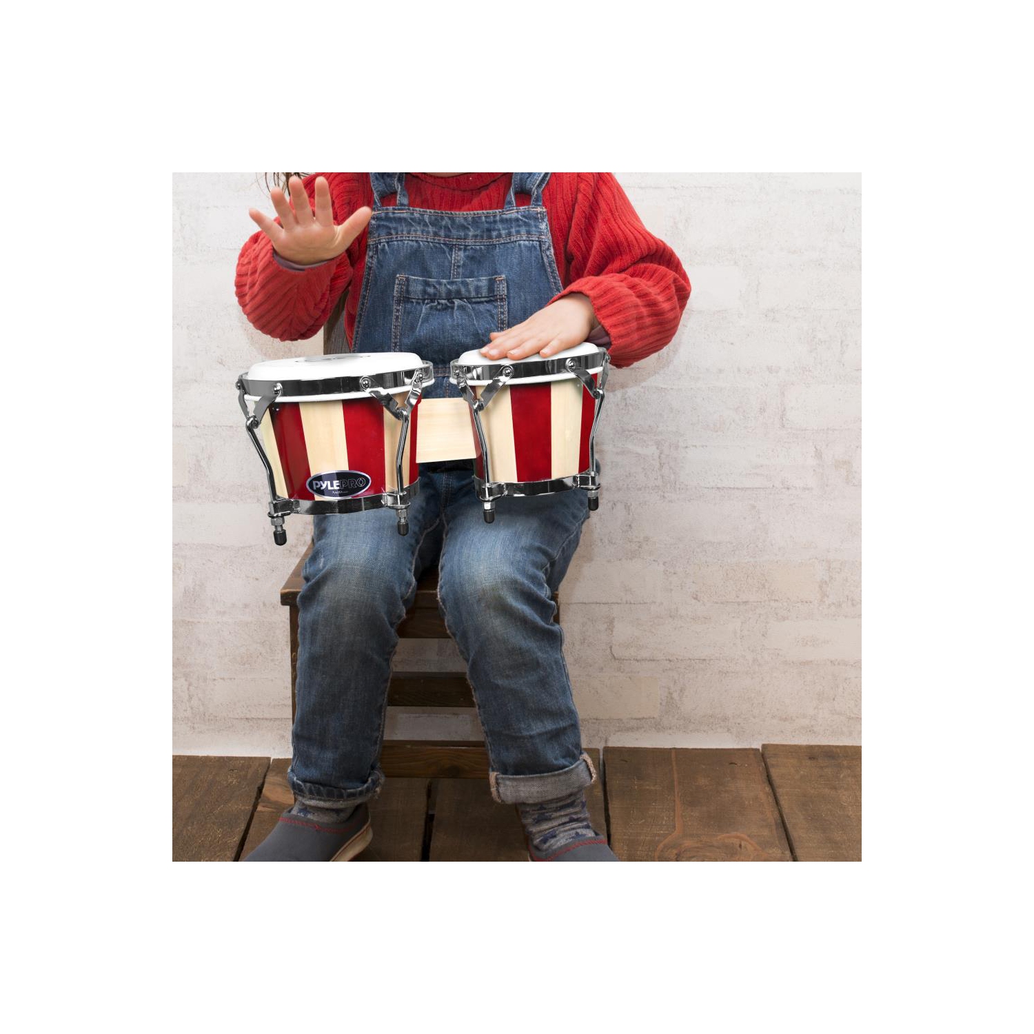 Bongos en bois confectionné à la main - bongo Drums