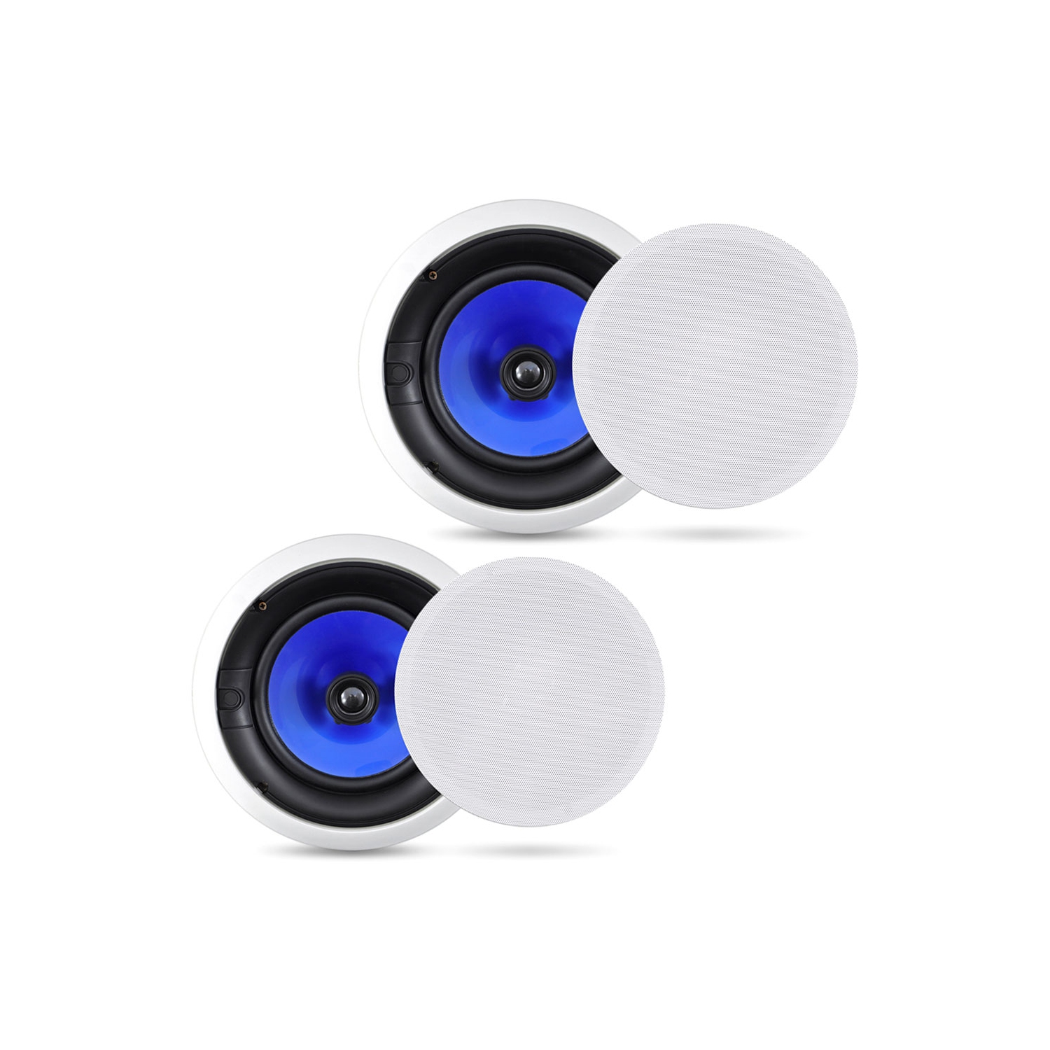 In-Wall / In-Ceiling Hi-Fi Speaker System - High Performance Home Speakers with Adjustable Treble Control