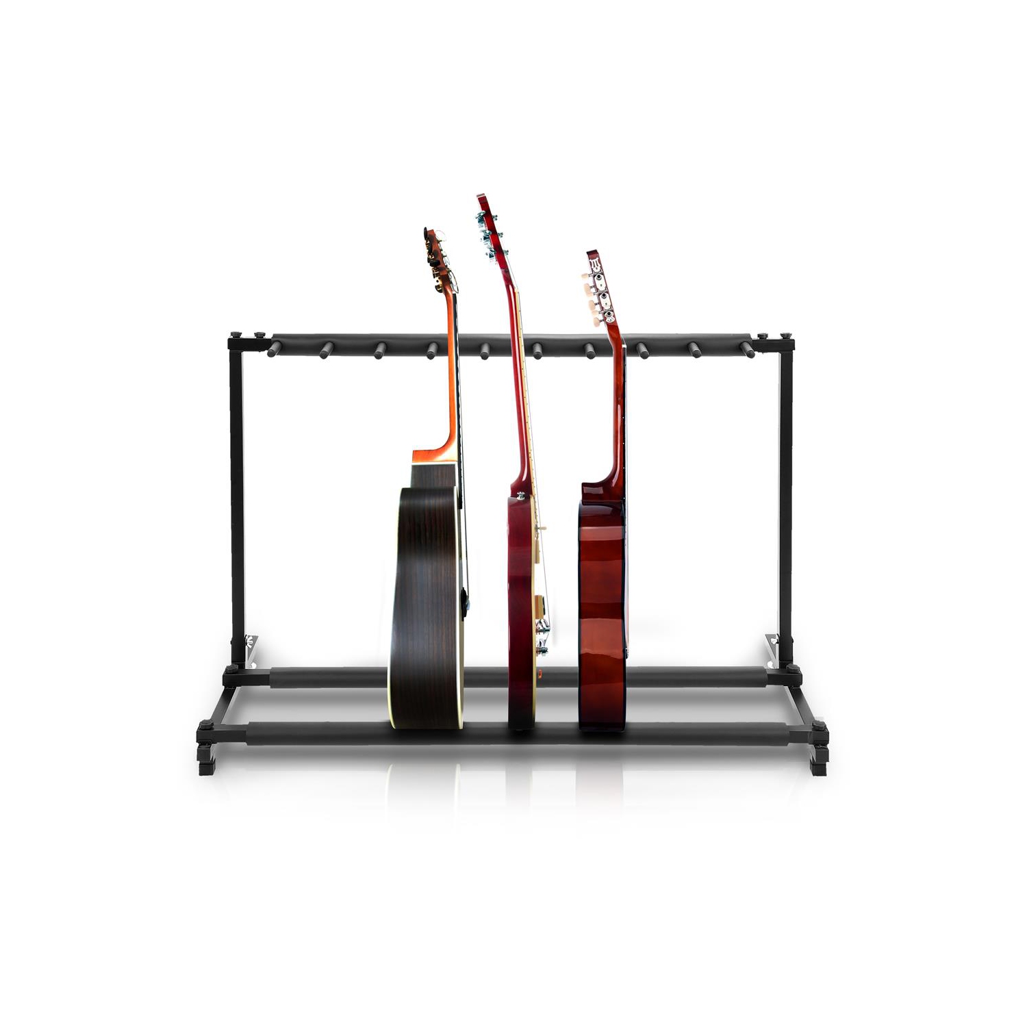 Support de guitare pliable à 9 espaces - Support de guitare, support de plancher pour plusieurs instruments
