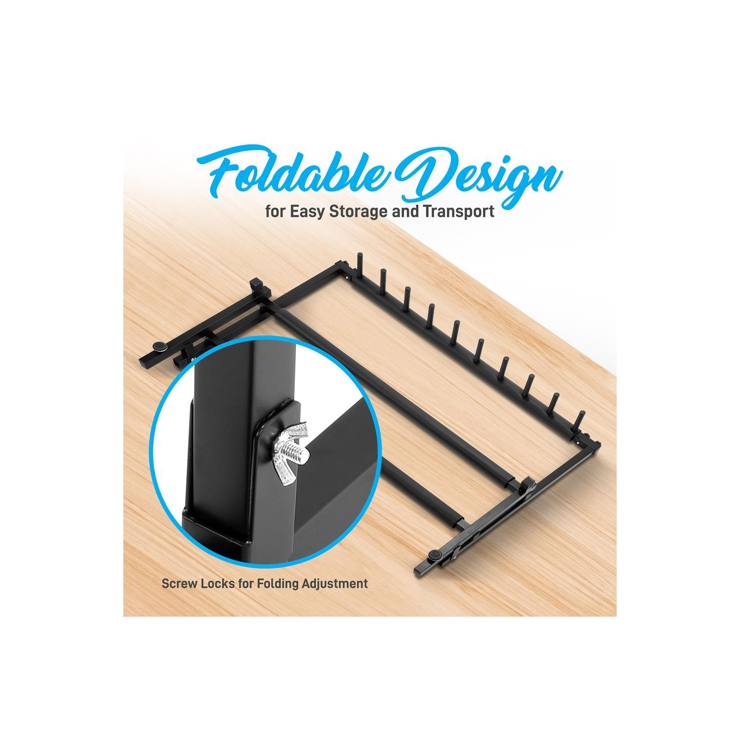 Support de guitare pliable à 9 espaces - Support de guitare, support de plancher pour plusieurs instruments