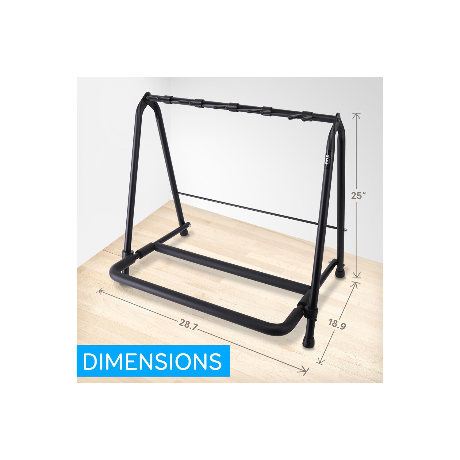 Support de guitare pliable à 5 espaces - Support de guitare, support de plancher pour plusieurs instruments