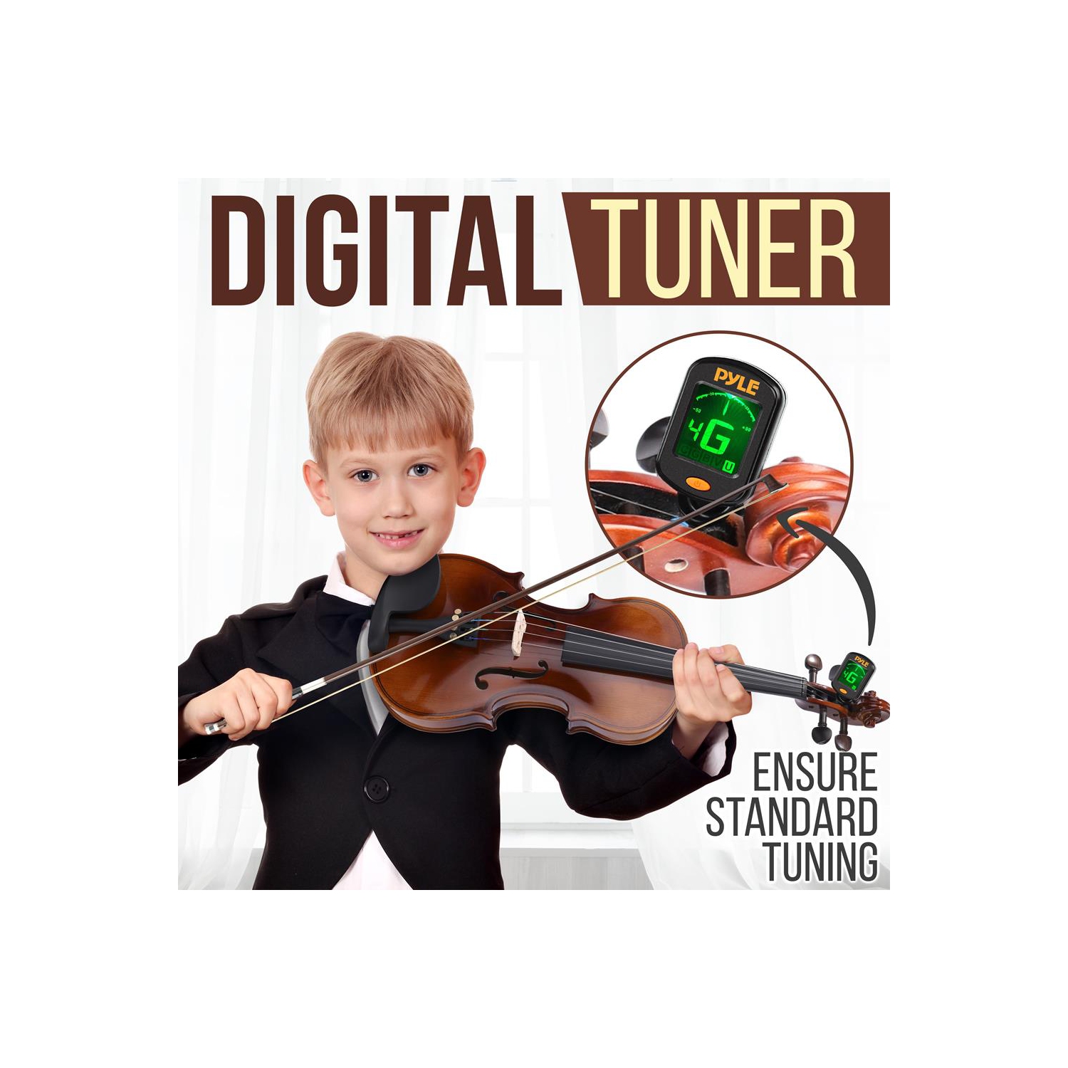 Plywood Violin Stringed Instrument - Student Grade Violin with Accessory Kit Included