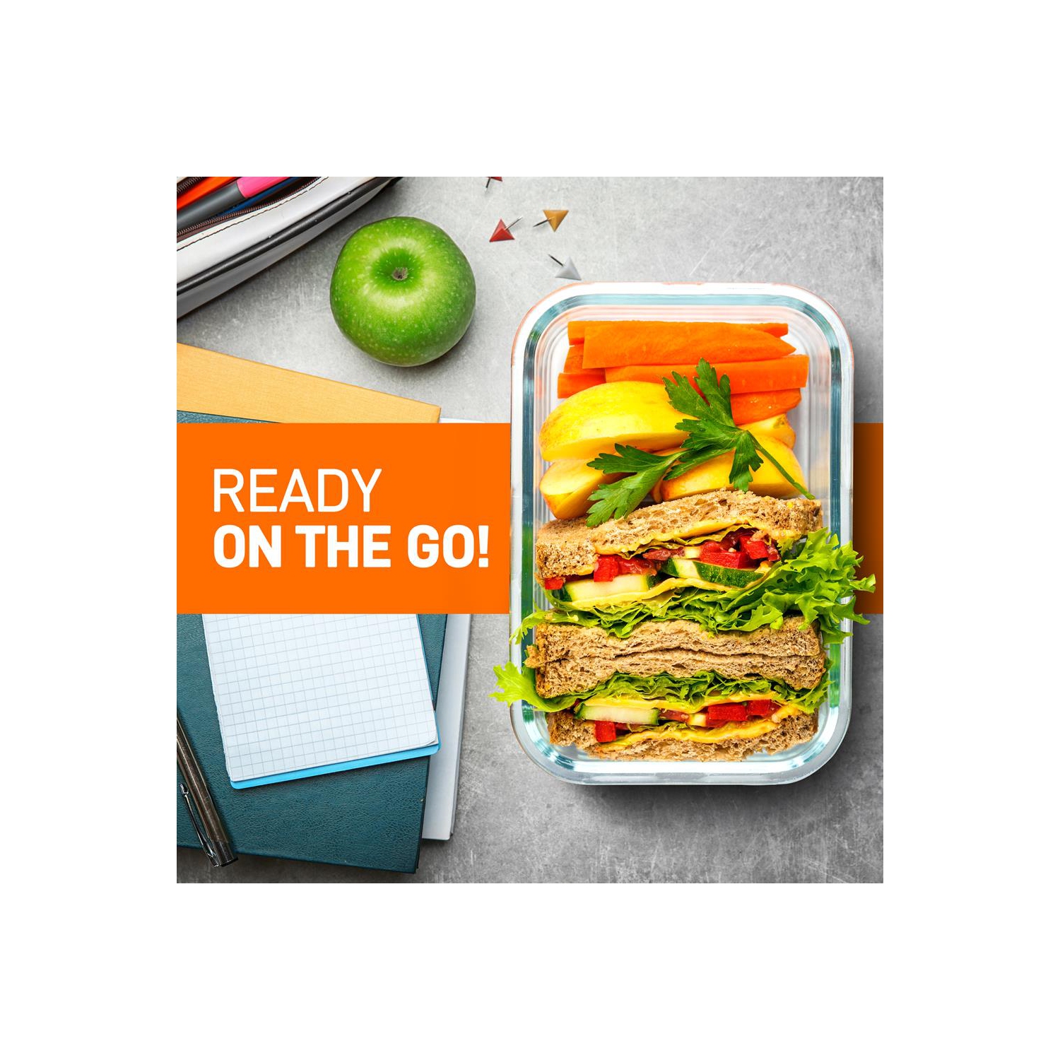 10-Piece Superior Glass Food Storage Containers Set - Stackable Design, Newly BPA-free Airtight Clear Locking lids with Vent Lids & Blue Air Hole