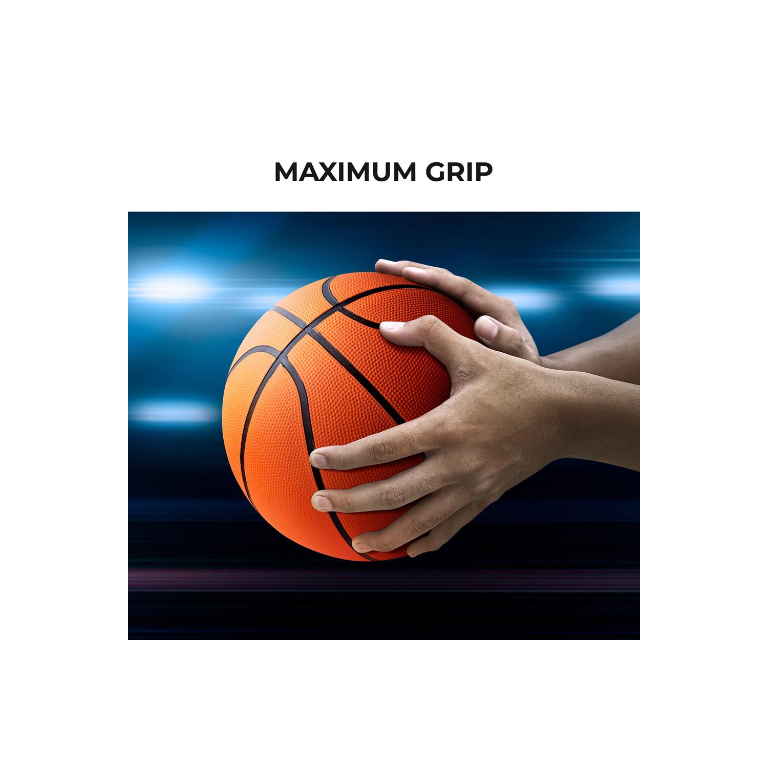 4 Pcs. Rubber Basketball - Made for Indoor and Outdoor Basketball Games with Deep Channel Construction