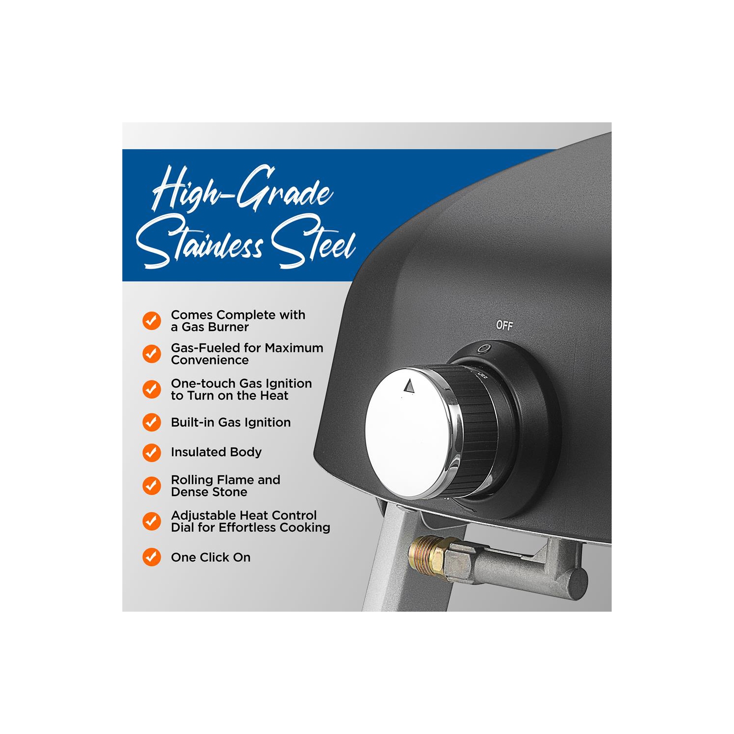 Portable Outdoor Pizza Oven - Gas Fired, Fire & Stone Outdoor Pizza Oven